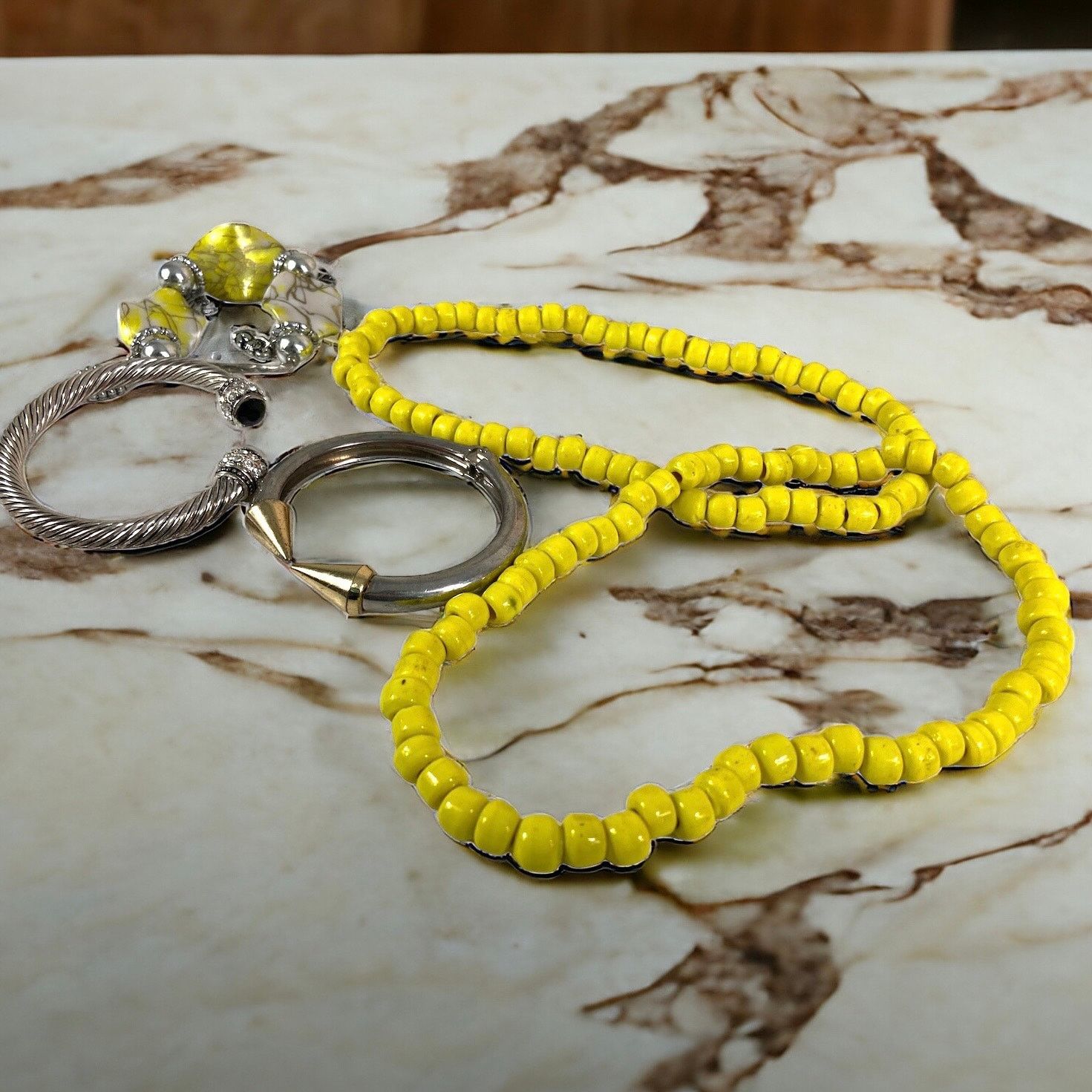 Other Yellow Charm Bracelet & Necklace Lot Stylish Set Vibrant Size ONE SIZE - 1 Thumbnail