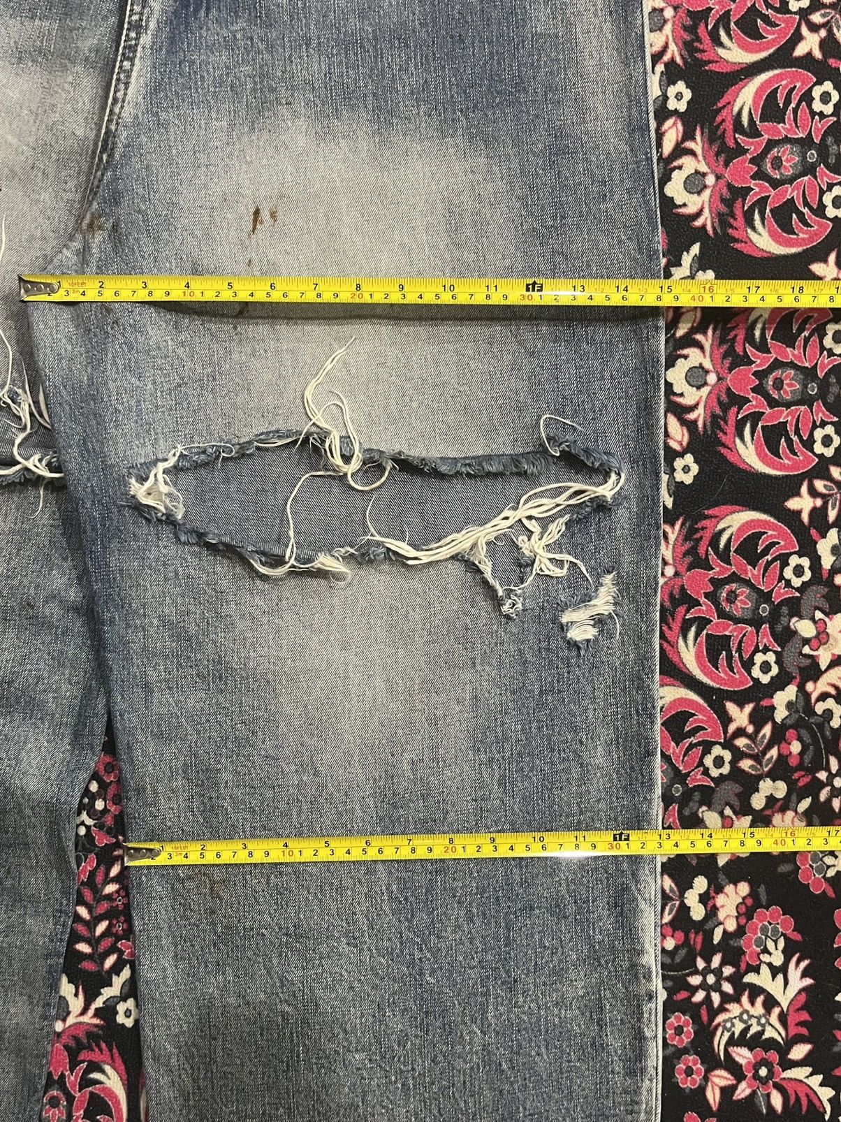 Other ⚡️Baggy⚡️Vintage JHL Jeans Blowout Distress Size US 32 / EU 48 - 16 Thumbnail