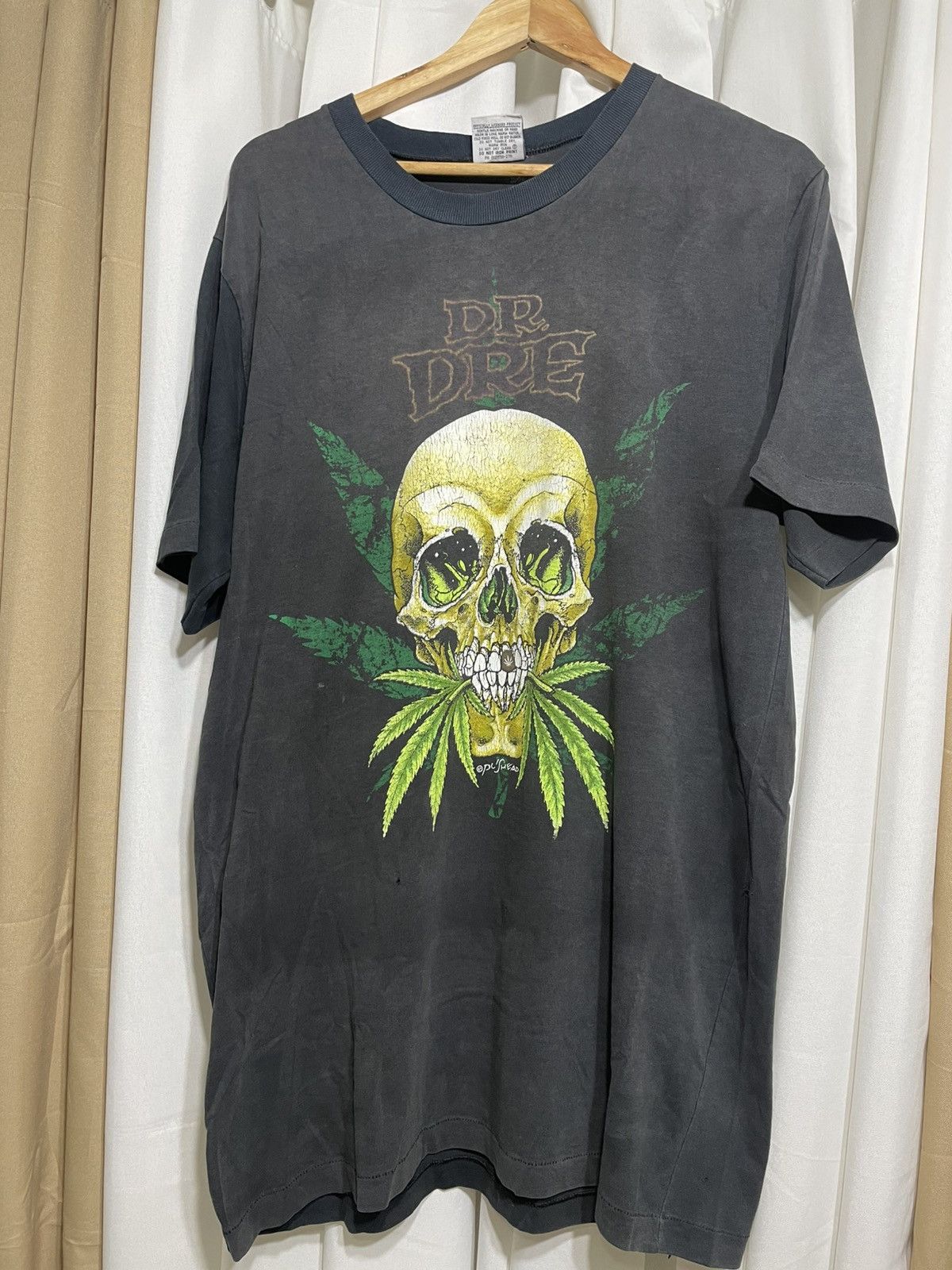 VTG RARE DR. DRE PUSHEAD IN BUD WE TRUST RAP TEE