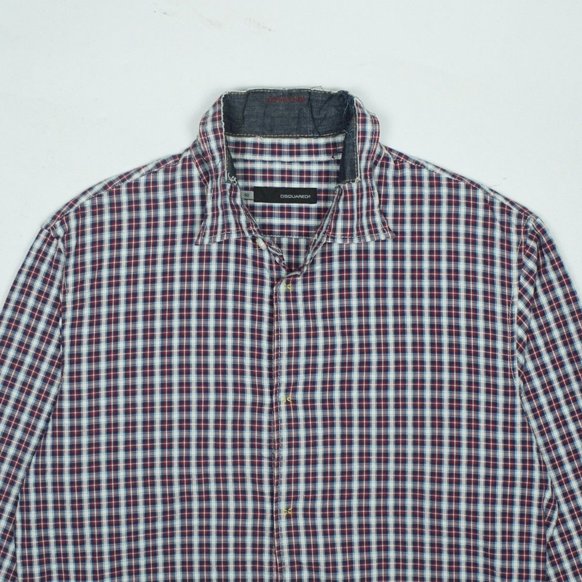 Dsquared2 *NoTariff Dsquared2 Plaid Button Shirt Size US M / EU 48-50 / 2 - 3 Thumbnail
