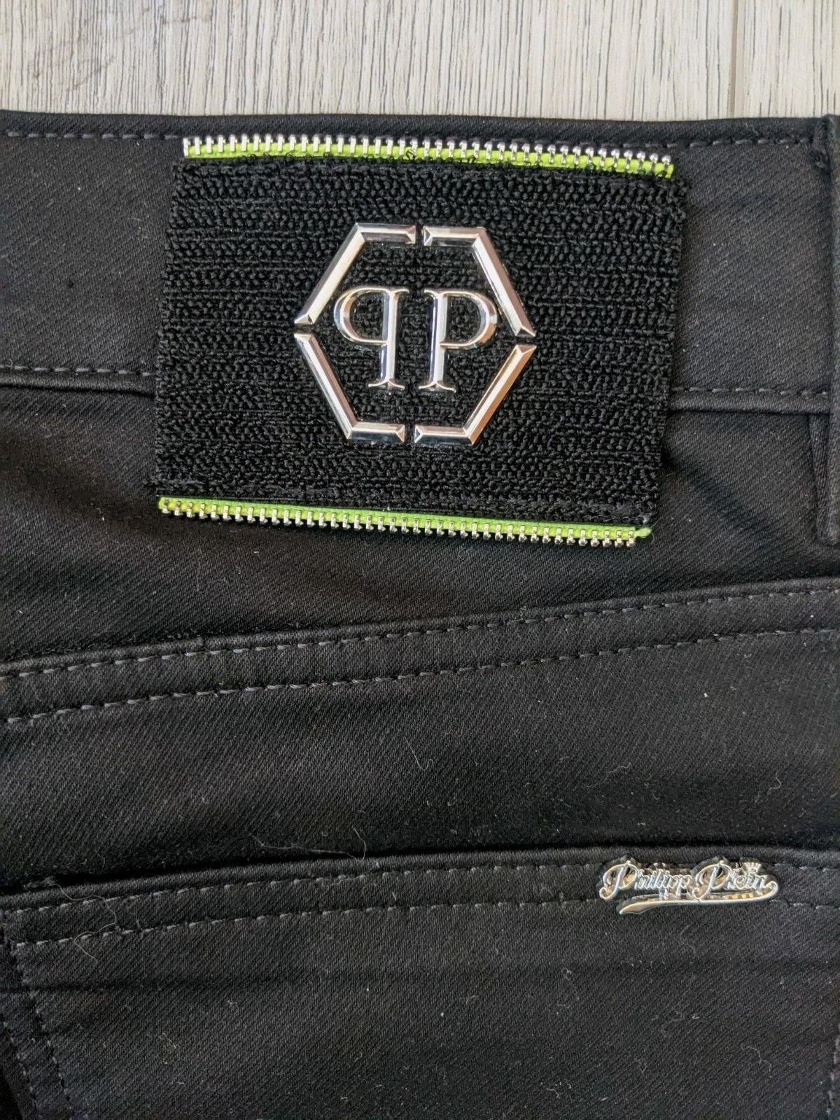 Philipp Plein Philipp Plein Jeans Mens Black Skinny Stretch Denim Pants Size US 32 / EU 48 - 3 Thumbnail