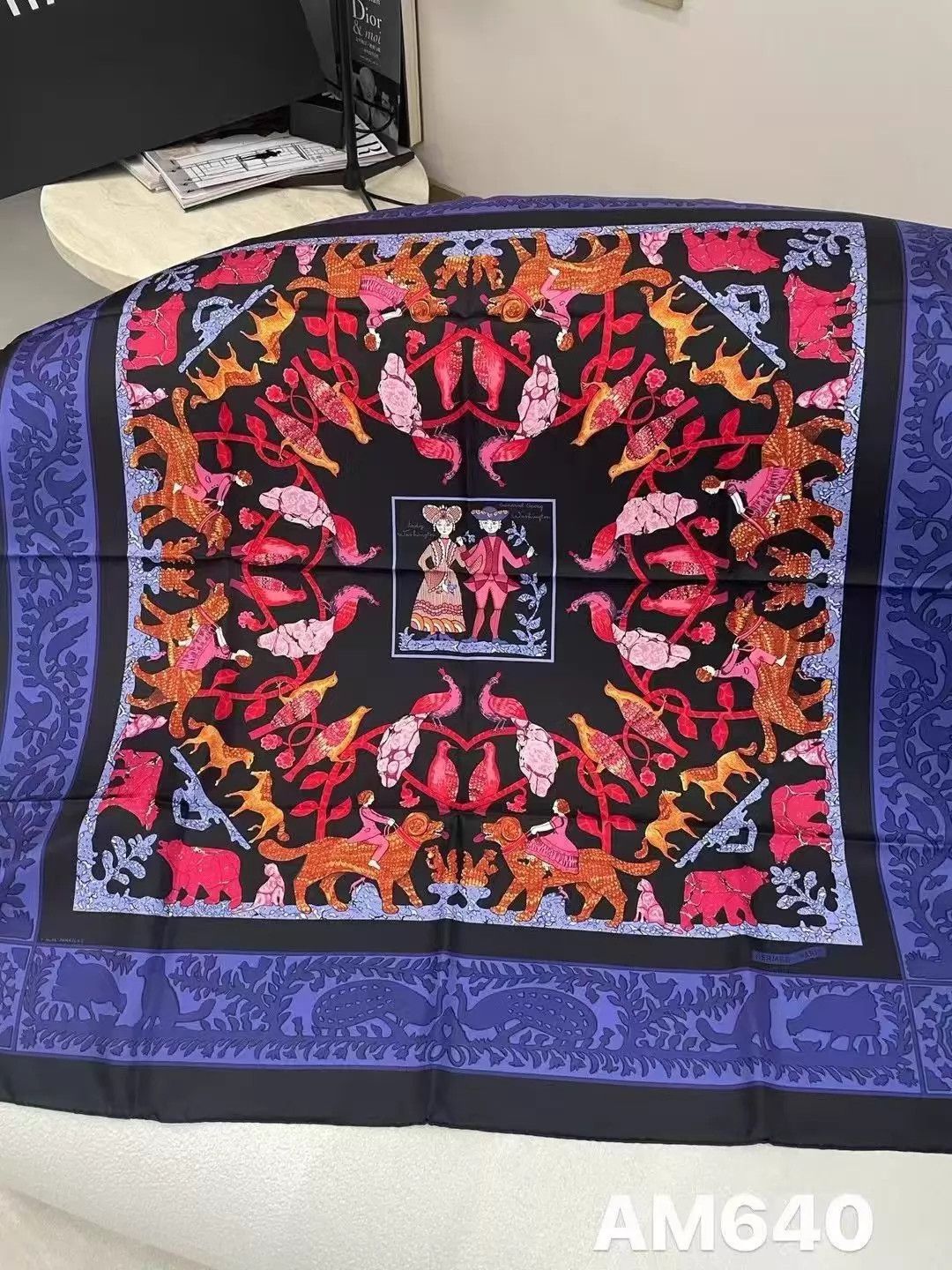Hermes Hermès Once Upon a Time in America 90x90 Scarf Unused Size ONE SIZE - 9 Thumbnail