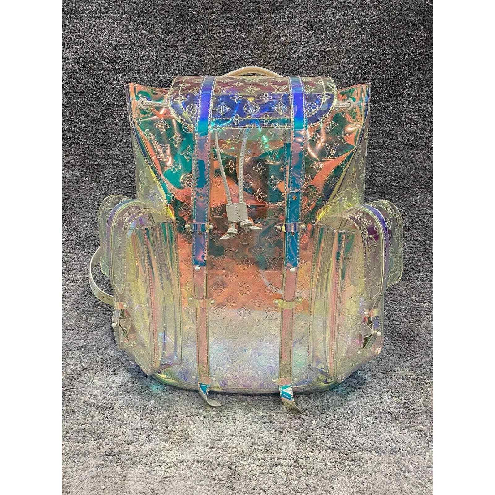 Louis Vuitton Louis Vuitton Iridescent Monogram PVC Logo Backpack Bag Size ONE SIZE - 2 Thumbnail