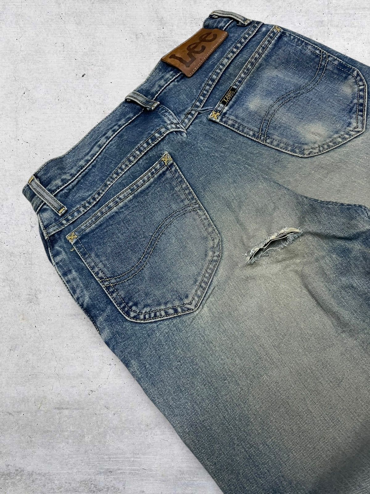 Lee VINTAGE LEE DESIGNER USA 90S DIRTY MUD STYLE REGULAR DENIM Size US 27 - 15 Thumbnail