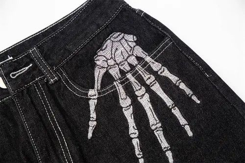 Jean High street vintage ripped and blasted straight baggy jeans Size US 32 / EU 48 - 5 Thumbnail