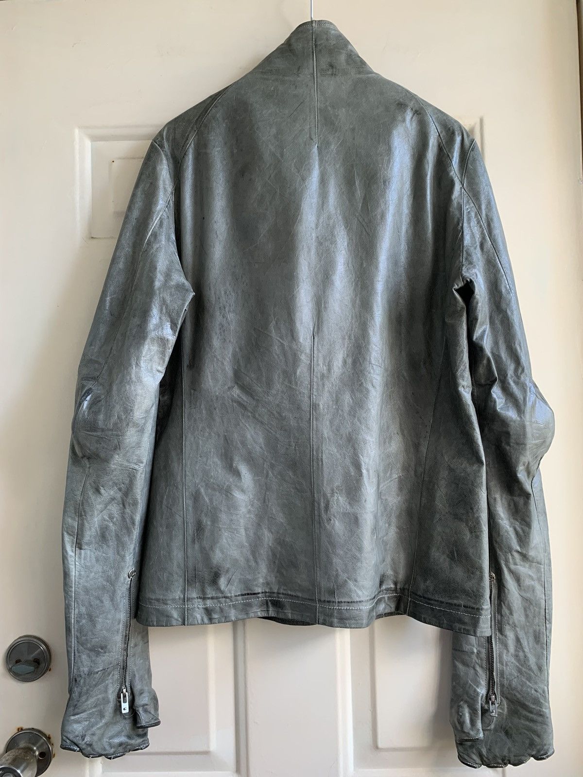 Carol Christian Poell CCP LM/2599GP ROOLS-PTC/19 High Necked Leather Jacket Size US L / EU 52-54 / 3 - 5 Thumbnail