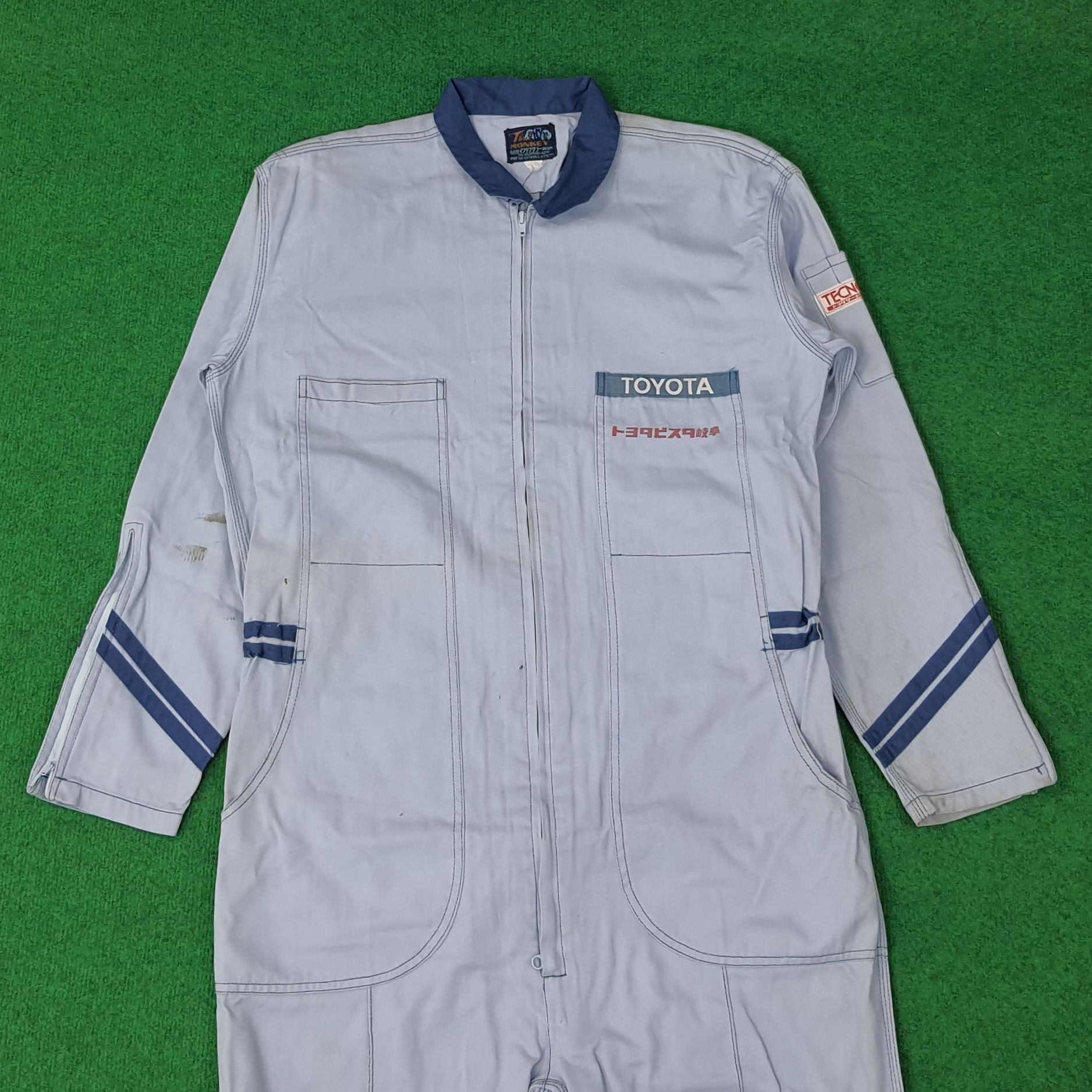 Japanese Brand Vintage Toyota Tecno Japan Motorsports Coverall C260N3 Size US M / EU 48-50 / 2 - 1 Thumbnail
