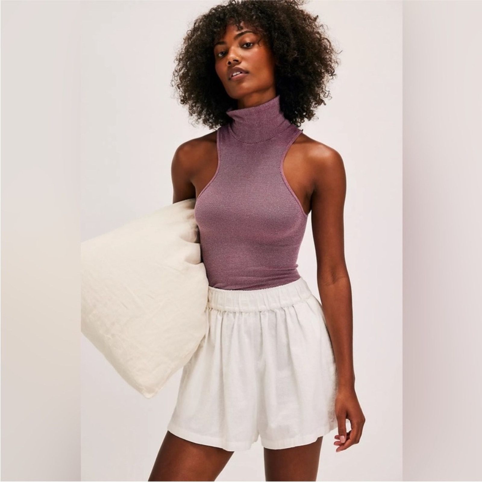 Free People Free People Intimate XS/S Always Ready Seamless Tank Purple Size S / US 4 / IT 40 - 3 Thumbnail