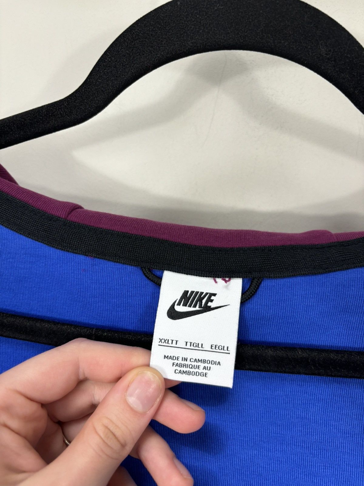 Nike Nike Tech Fleece NWT Sangria Wine / Game Royal Zip Up Hoodie Size US XXL / EU 58 / 5 - 12 Thumbnail