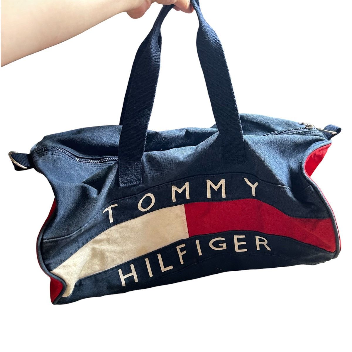 Tommy Hilfiger Vintage Tommy Hilfiger Big Logo Duffel Bag Size ONE SIZE - 3 Thumbnail