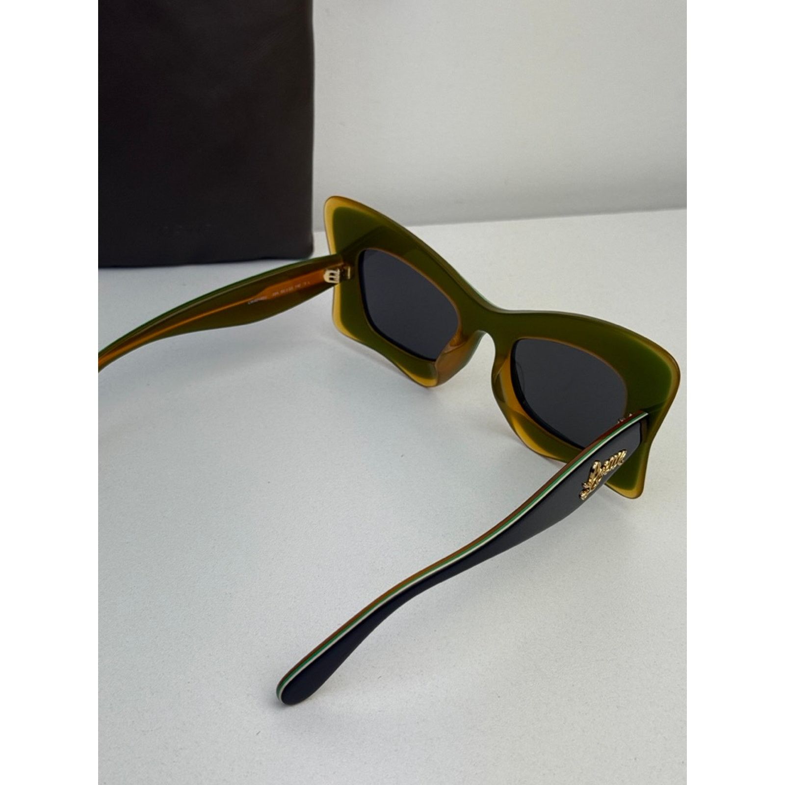 Loewe NEW Loewe LW40140U Layered Curvy Cat Eye Sunglasses in Grey Size ONE SIZE - 6 Thumbnail