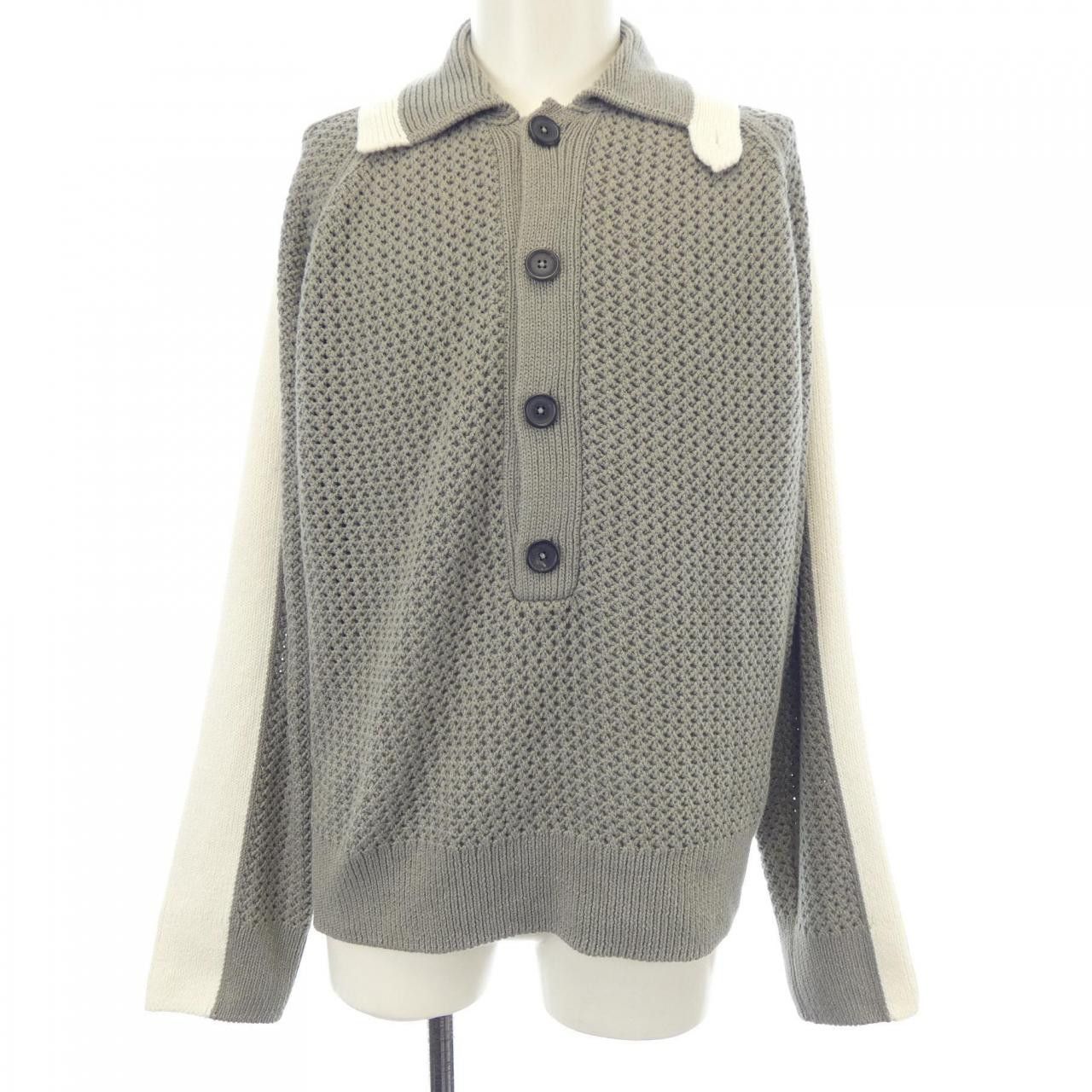 Hermes Hermes Hermes Maxi Mesh Polo Knit Textile Tops DUTY FREE for USA Size ONE SIZE - 1 Thumbnail