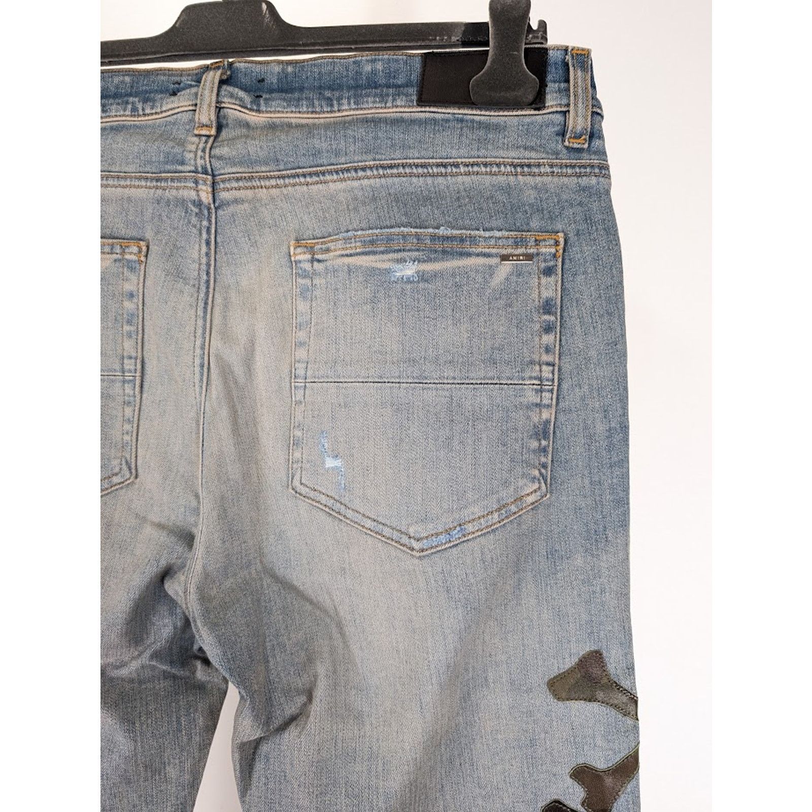Amiri o1rshd1 Camo Bones Jeans in Clay Indigo 30 Size US 30 / EU 46 - 17 Thumbnail
