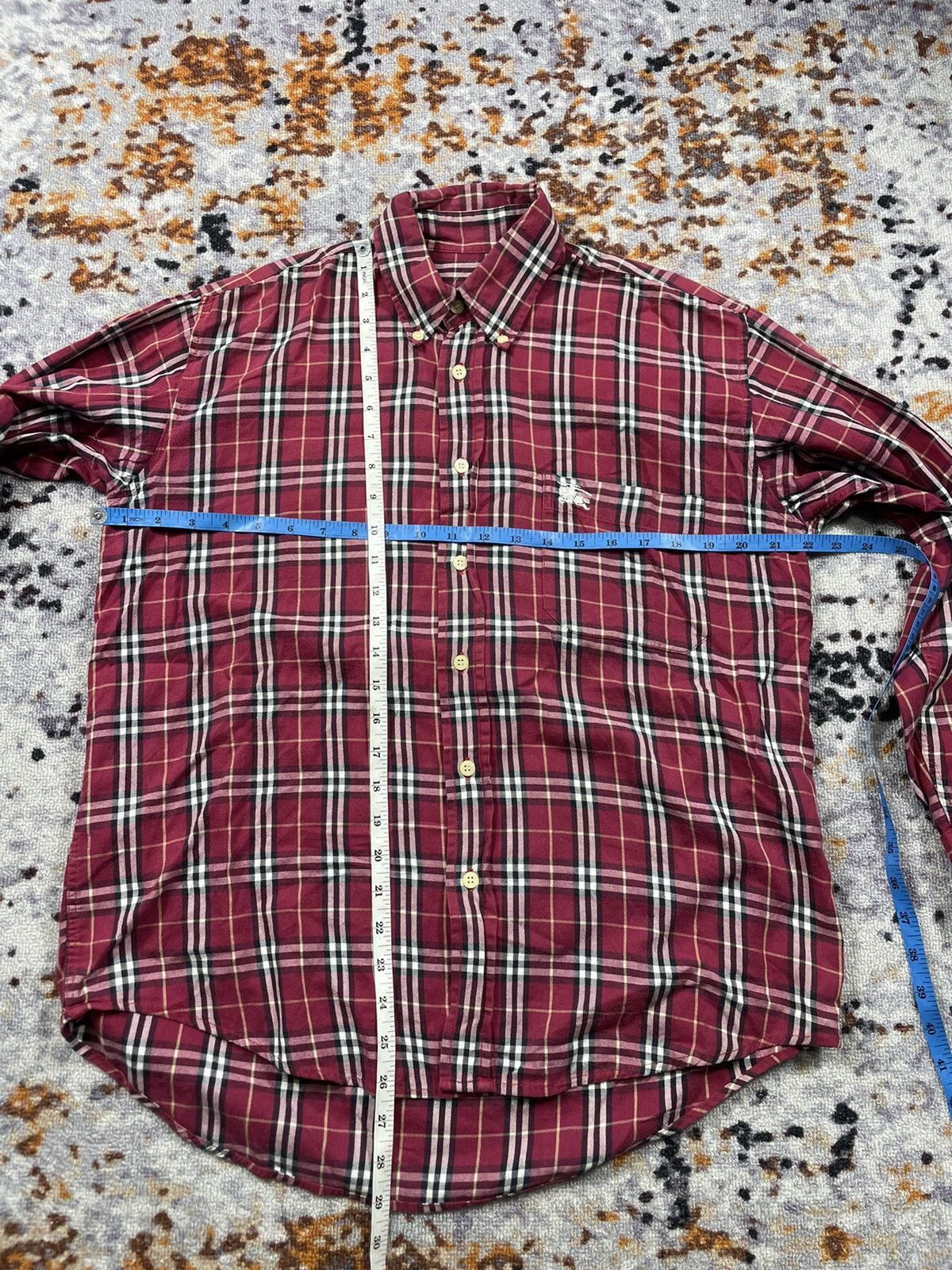 Burberry × Vintage Vintage Burberrys nova check shirt red size M to L Size US M / EU 48-50 / 2 - 8 Thumbnail