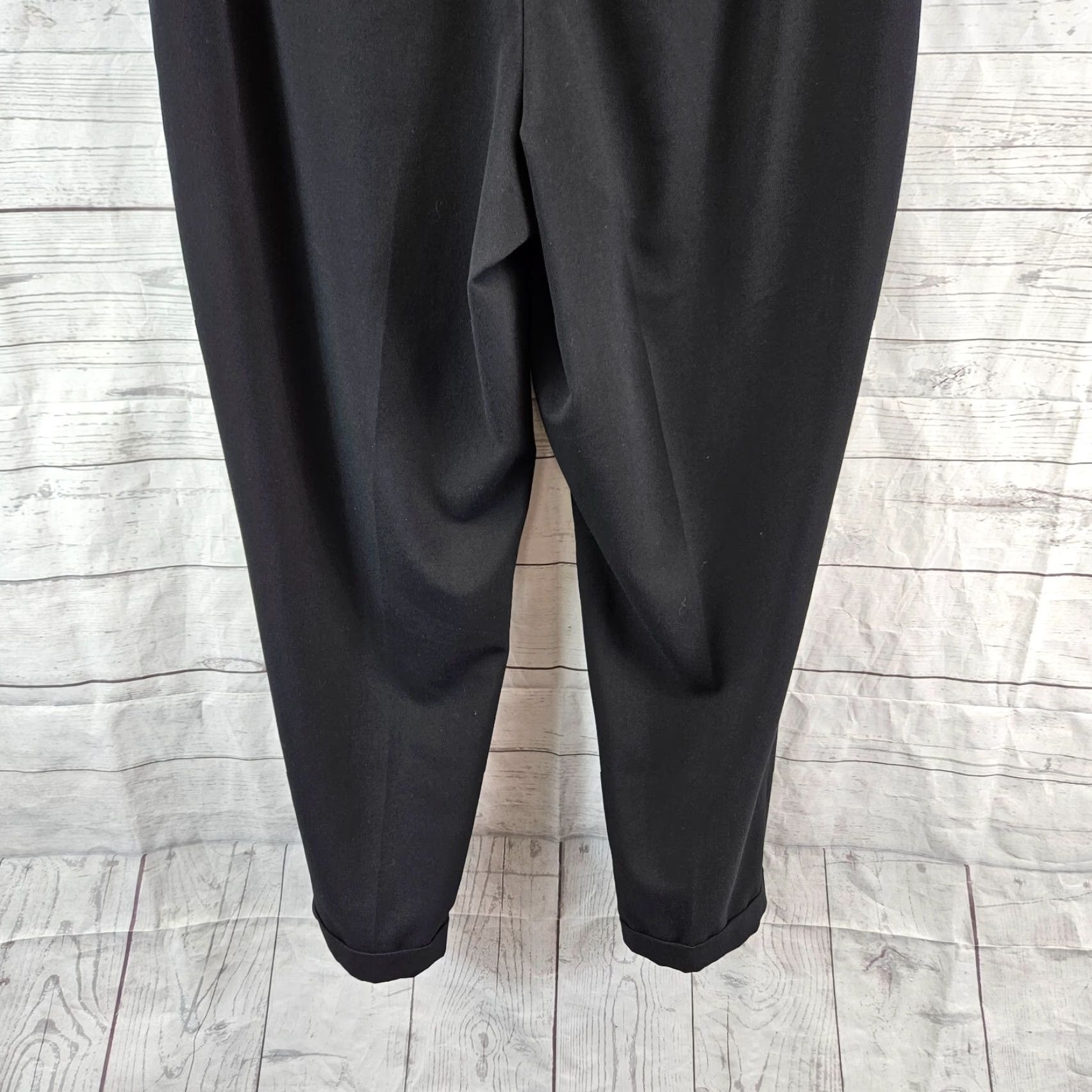 Vintage Chico's Womens Ankle Pants Sz 10 Solid Black Pull On High Rise Zip Pockets - Womens, Pants, 10, Black, Ankle, Chico's, High Rise, Pull On Size 32" / US 10 / IT 46 - 5 Thumbnail