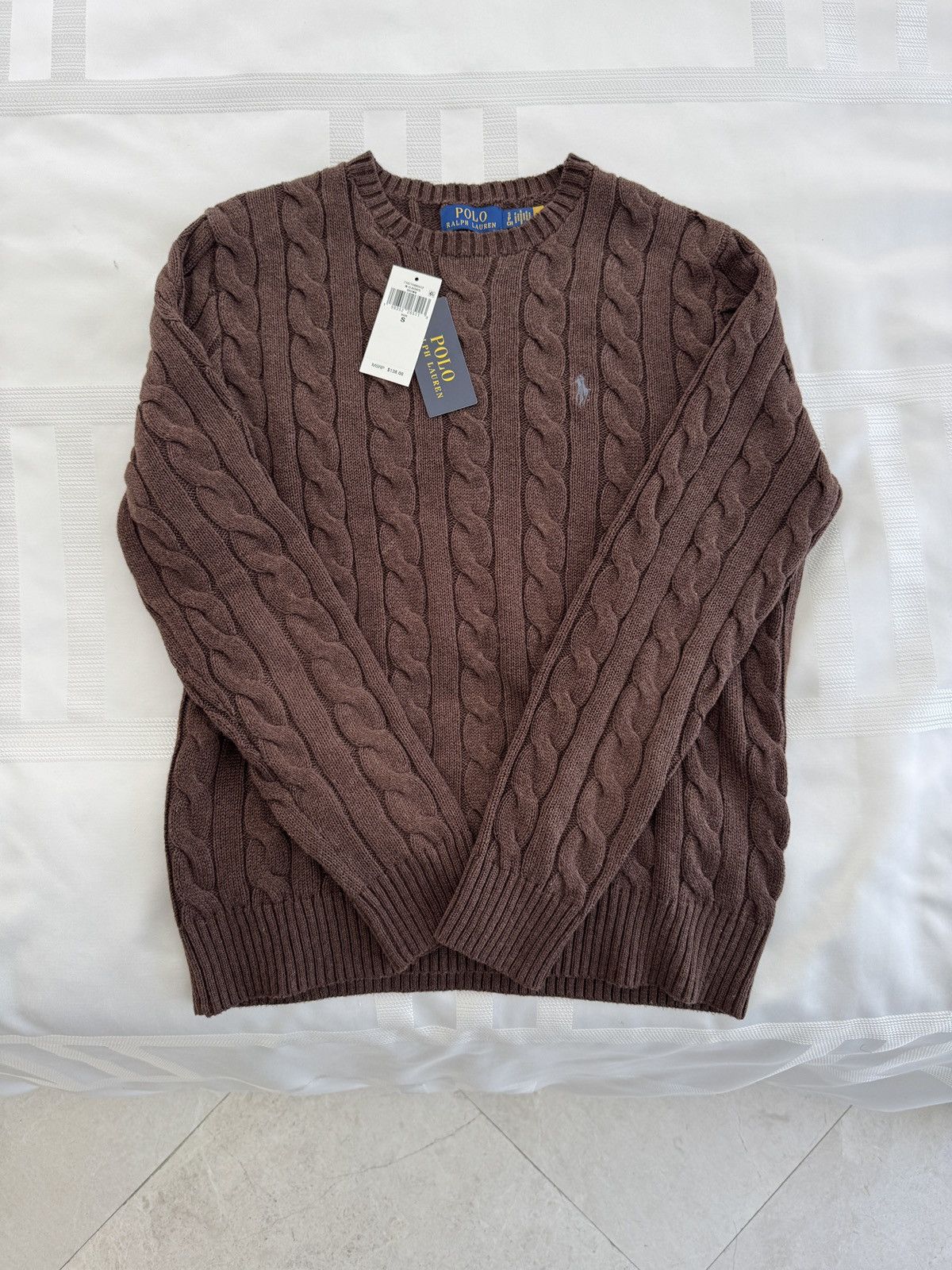 Ralph Lauren Ralph Lauren Cable-knit Cotton Crewneck Sweater Size US S / EU 44-46 / 1 - 1 Thumbnail