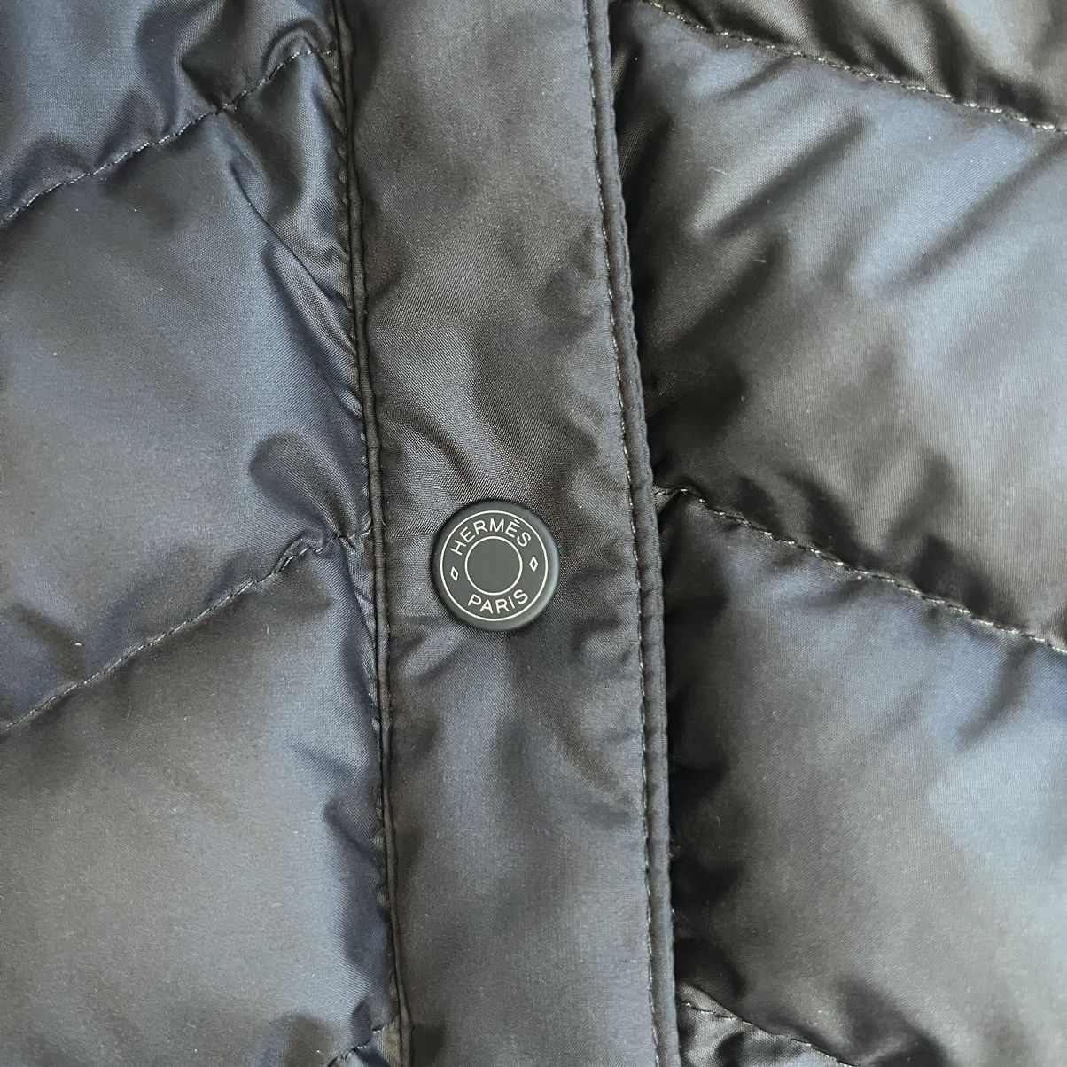 Hermes [MINT] Hermes Womens Black Puffer Down Jacket size 40 IT Size S / US 4 / IT 40 - 6 Thumbnail