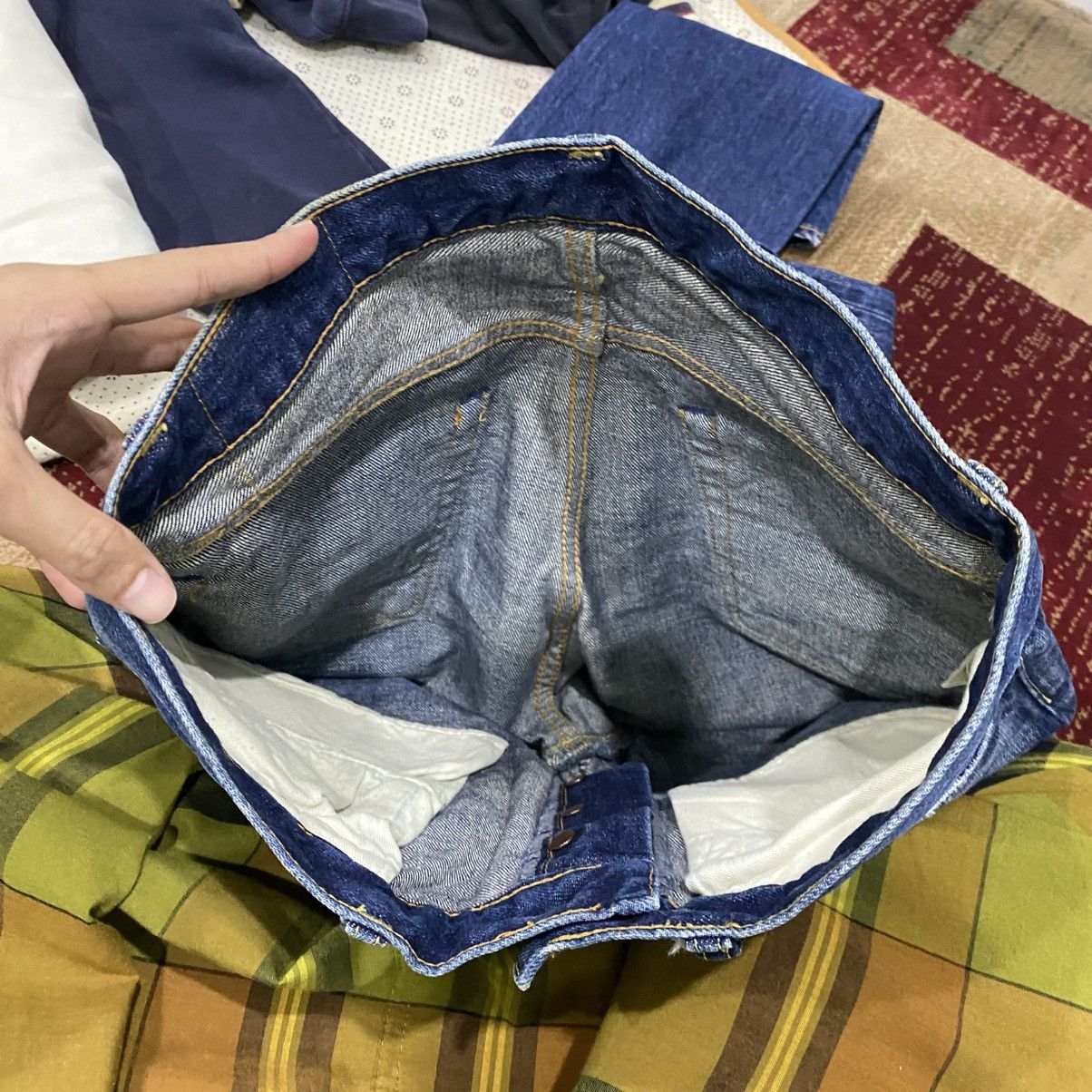 Journal Standard Vintage Journal Standard Japan Distressed Indigo Jeans Size US 30 / EU 46 - 14 Thumbnail