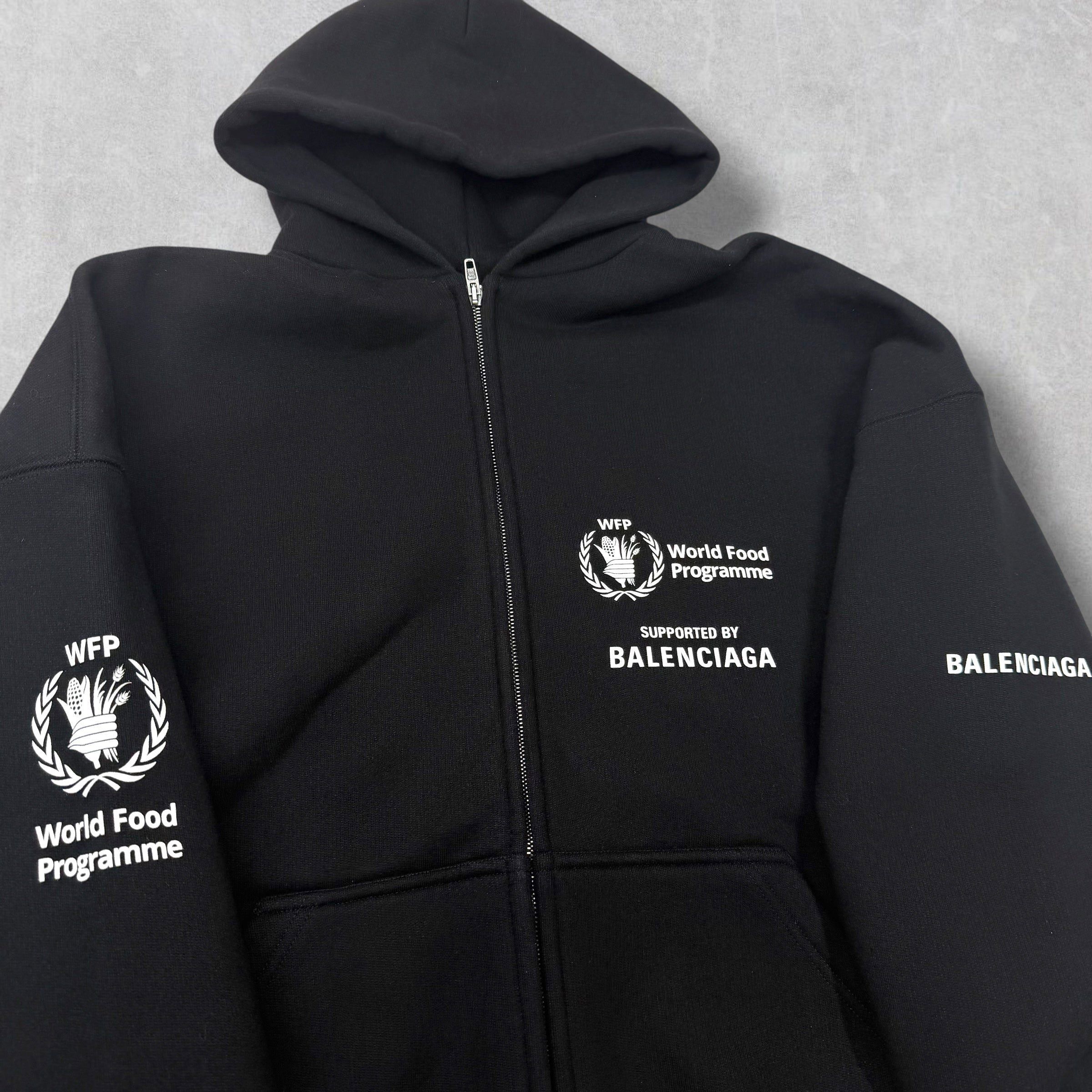 Balenciaga Balenciaga WFP Zip-Up Hoodie Black 1 (M) Size US M / EU 48-50 / 2 - 3 Thumbnail