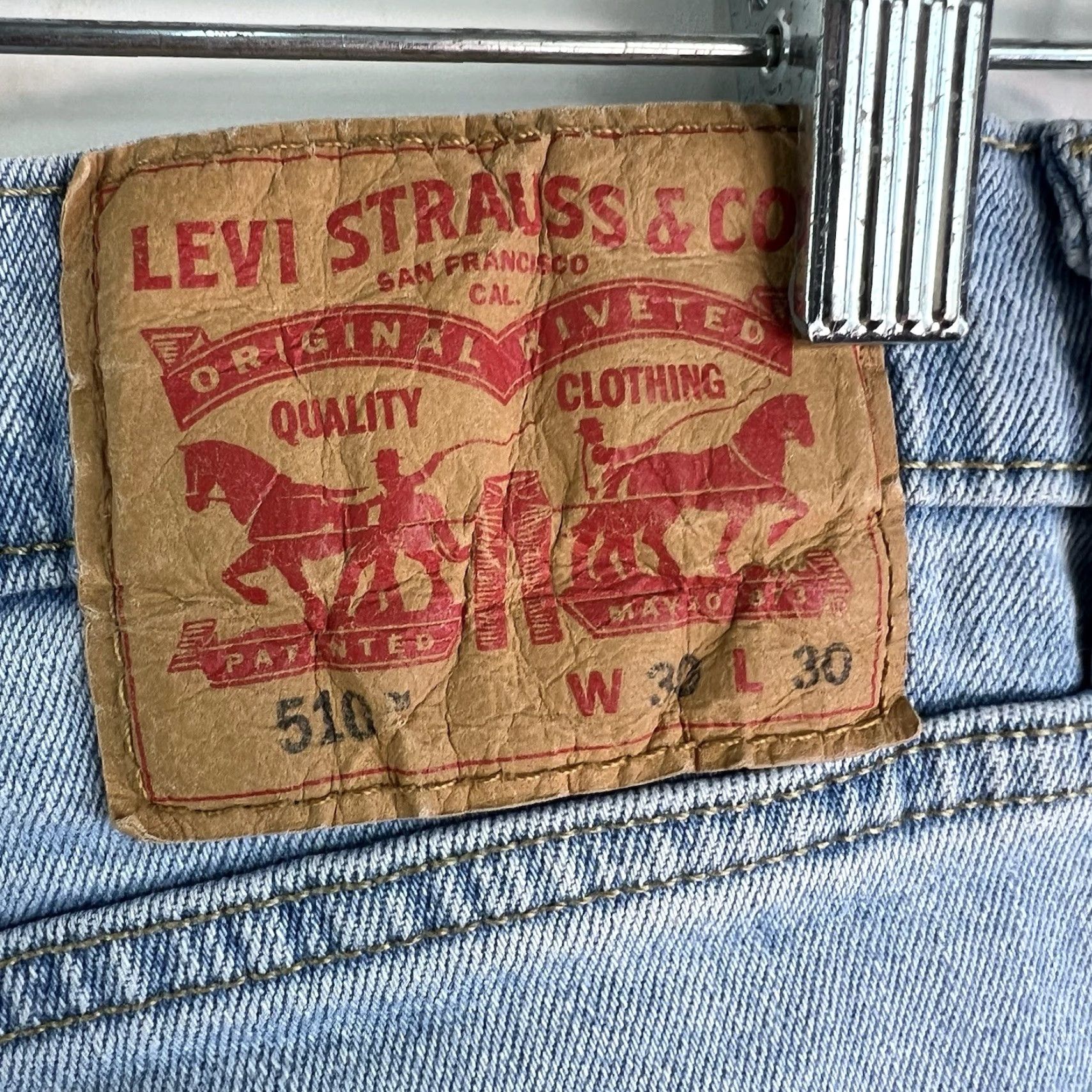 Levi's Levi’s 510 Slim Fit Denim Jeans Men’s 30 X 30 Blue Size US 30 / EU 46 - 7 Thumbnail