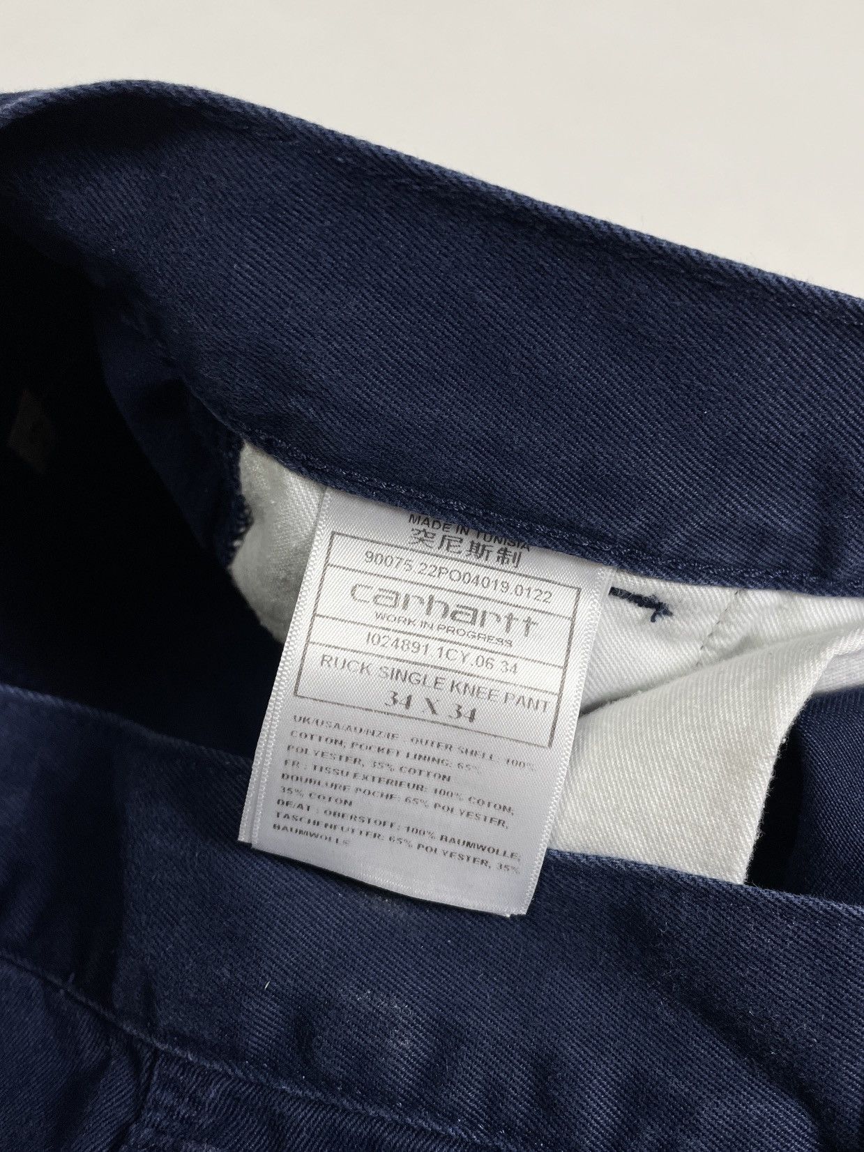 Carhartt Carhartt Vintage 🦋 Blue Single Knee Work Carpenter pants Size US 34 / EU 50 - 12 Thumbnail