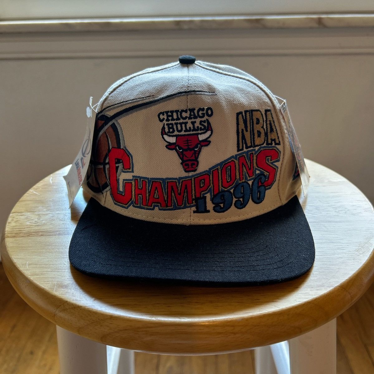 Logo Athletic NBA Vintage Vintage 1996 Chicago Bulls Champions NWT Logo Athletic Hat Grailed