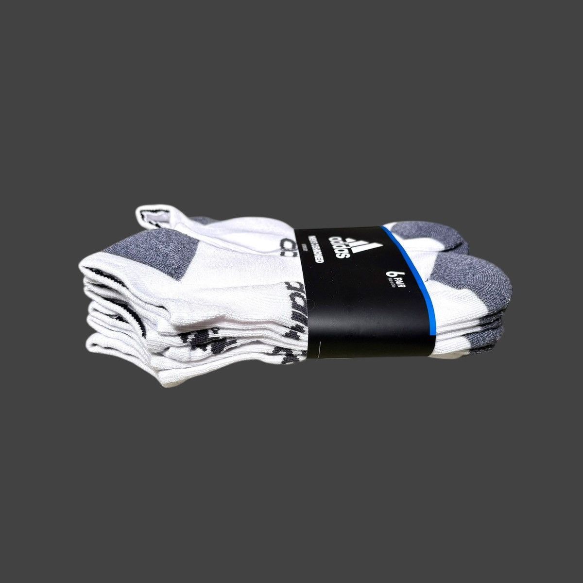 Adidas Adidas Cushioned No-Shoe Men’s Logo Socks 6 pk Shoe Sz 6-12 Size ONE SIZE - 9 Thumbnail