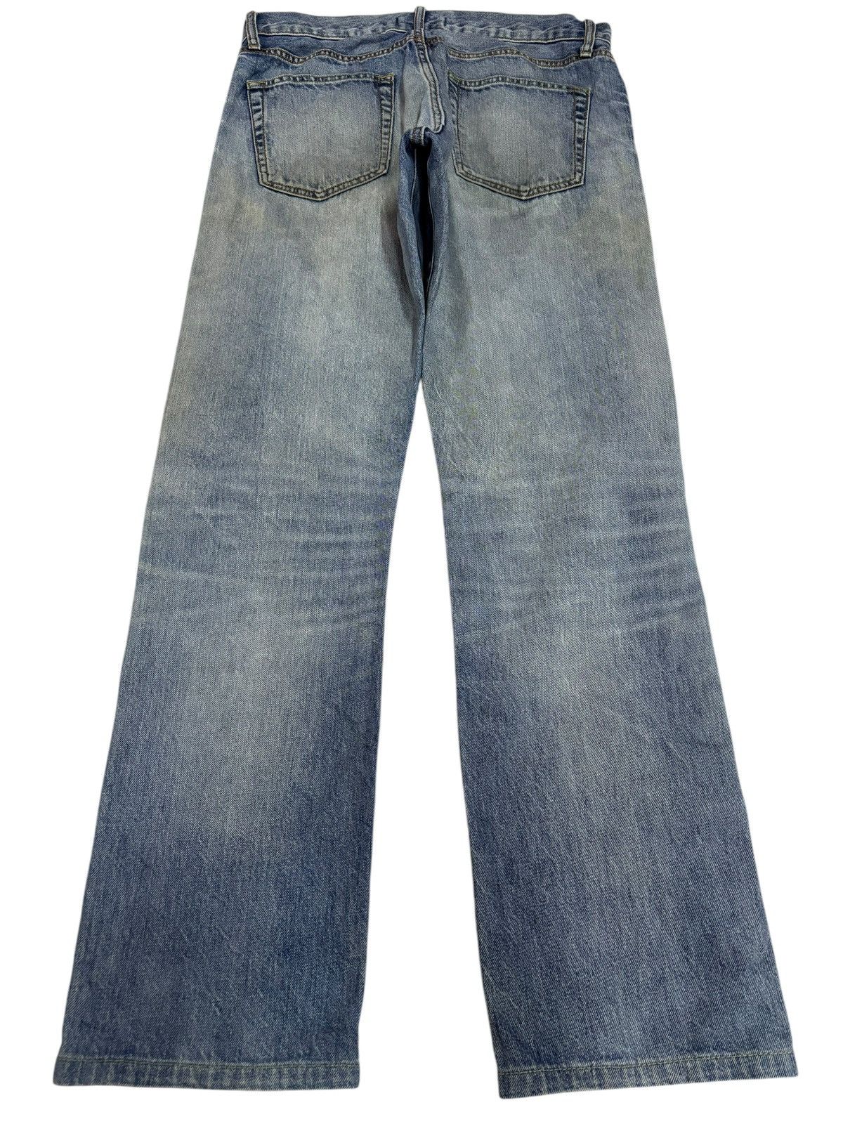 Kaihara Denim × Self Edge Vintage Kaihara Uniqlo Selvedge Distressed Blue Washed Jeans Size US 32 / EU 48 - 3 Thumbnail