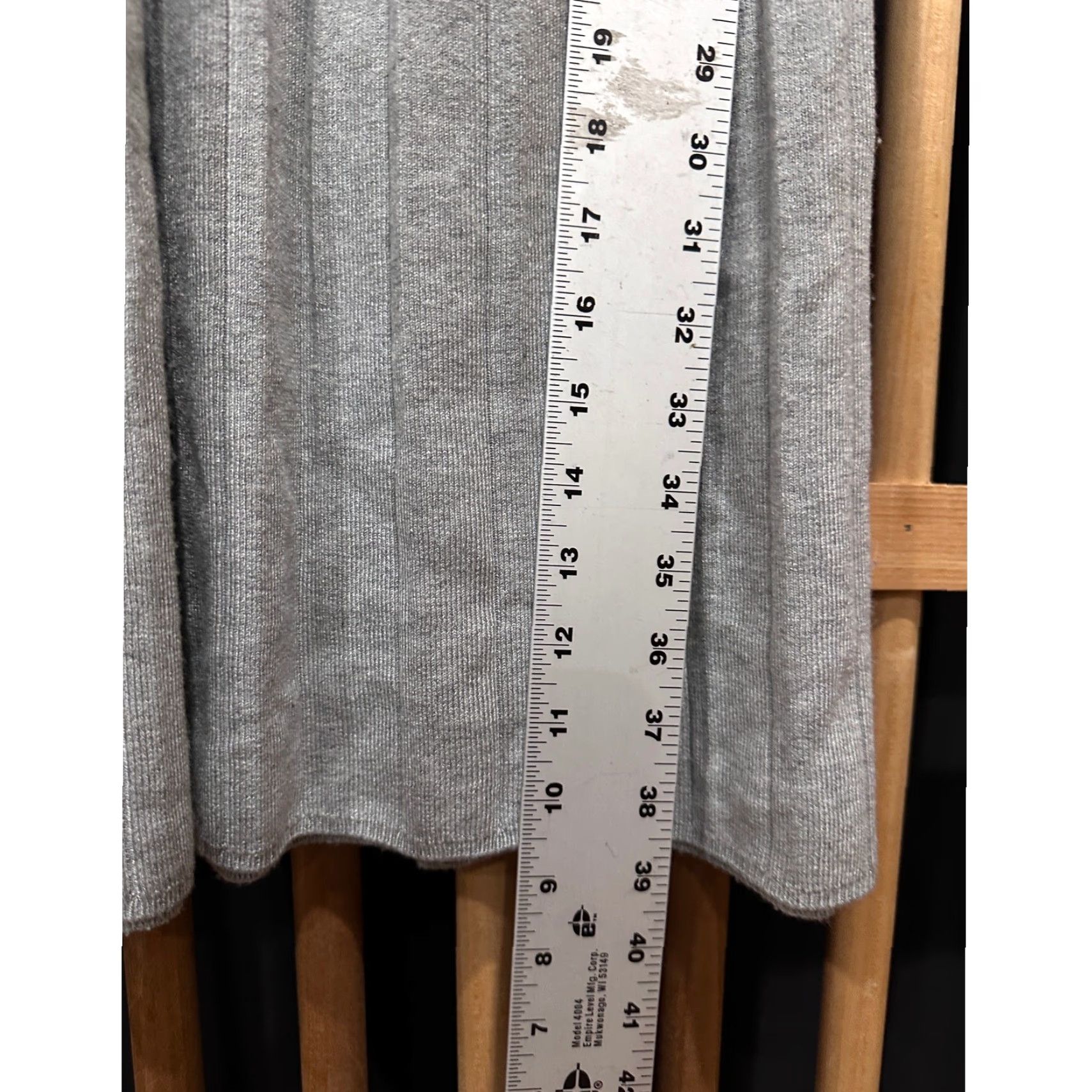 Vintage Eliza J Dress Gray M Knit A-Line Long Sleeve Round Neck Doorstep? Size M / US 6-8 / IT 42-44 - 6 Thumbnail