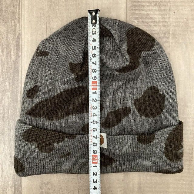 Bape BAPE Black camo brim beanie knit cap a bathing ape NIGO Size ONE SIZE - 5 Thumbnail