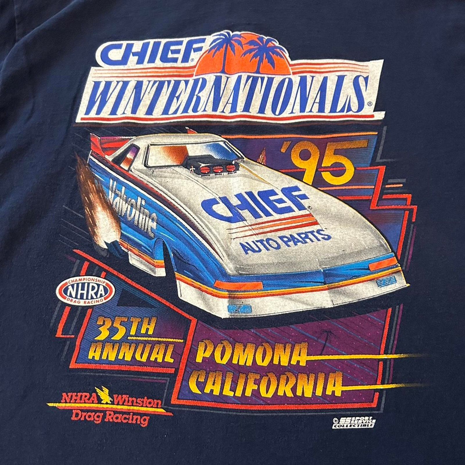 NASCAR 1995 chief nationals nascar tee Size US XL / EU 56 / 4 - 2 Thumbnail