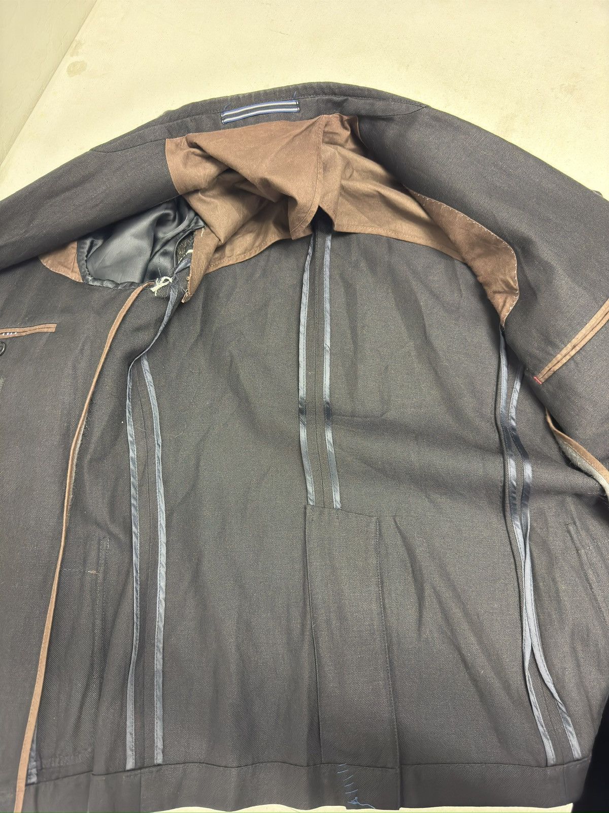 Paul Smith PS Paul Smith Wool Linen Blend Patch Pocket Jacket Size 40R - 5 Thumbnail