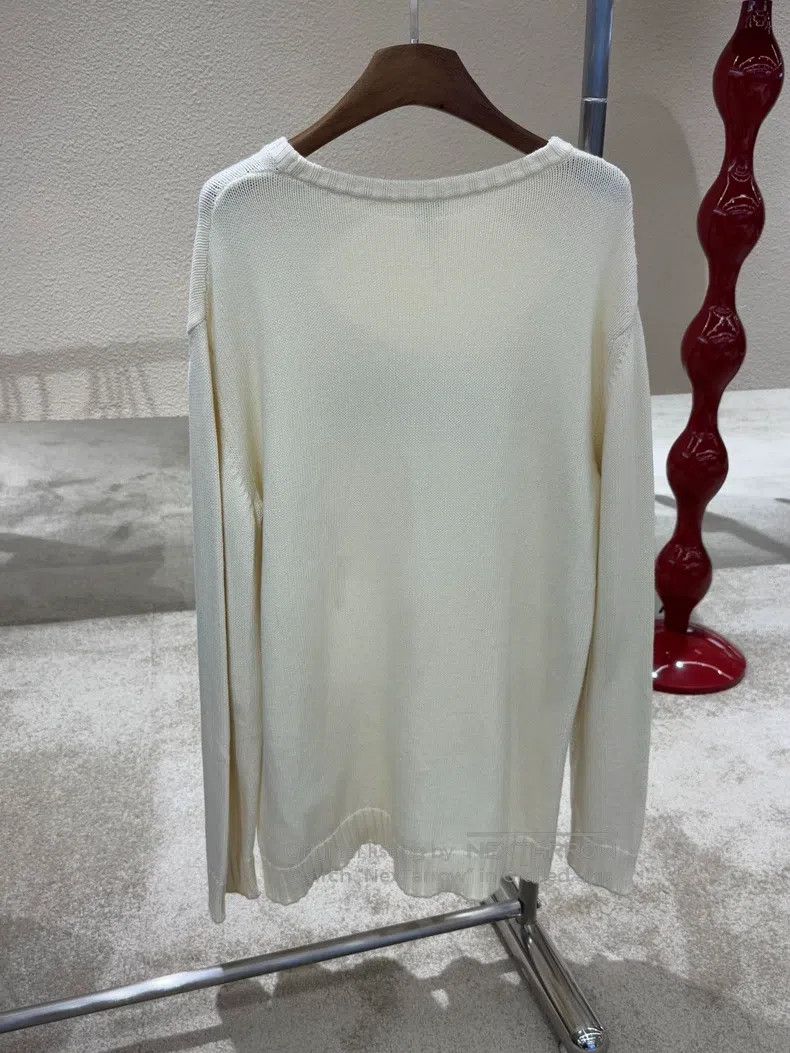 Loewe Loewe Ivory Embroidered Sweater Size M / US 6-8 / IT 42-44 - 2 Thumbnail
