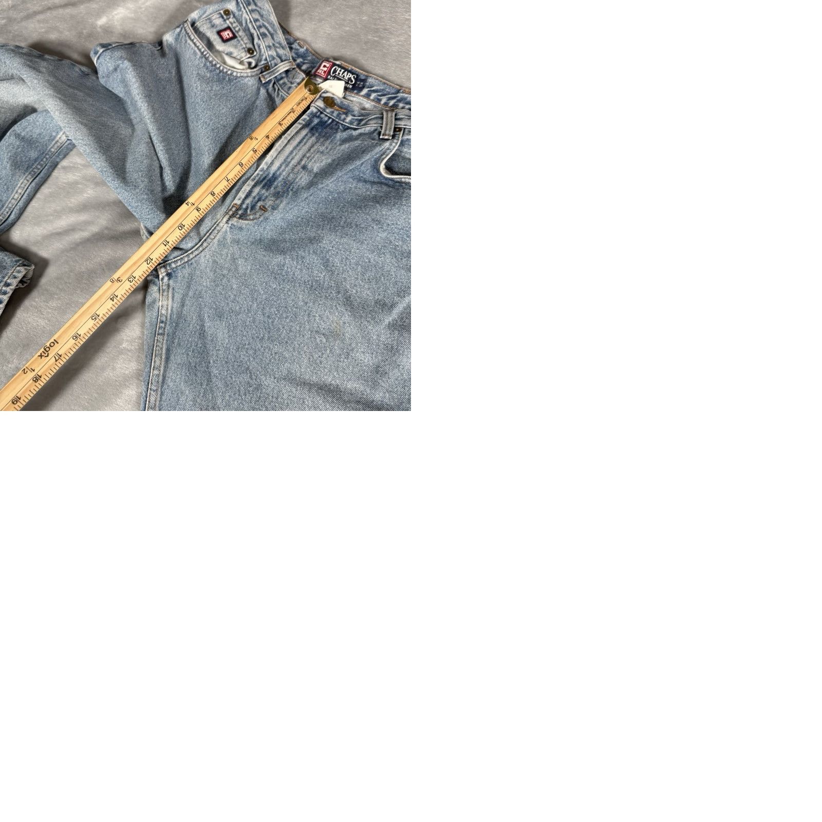 Ralph Lauren VINTAGE Ralph Lauren Chaps Jeans Straight Mens 34x30 Stone Wash Denim 5-Pocket Logo Hipster 90s Fits 34x30 Mens Size US 34 / EU 50 - 9 Thumbnail