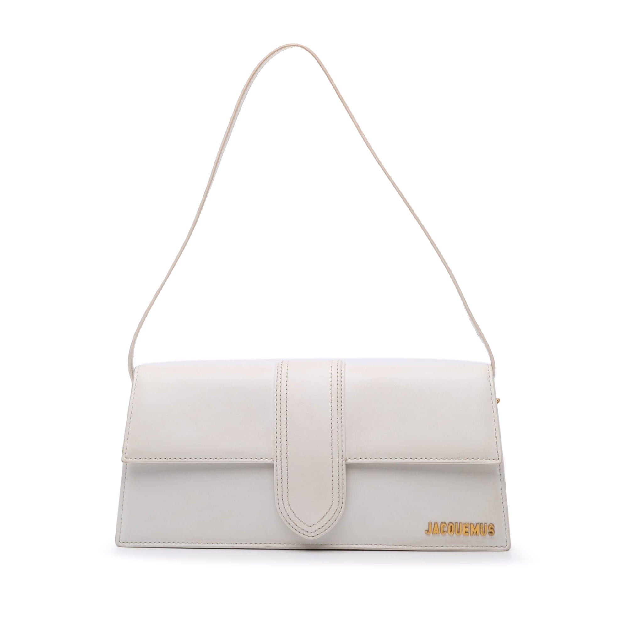 Jacquemus Jacquemus Calfskin Le Bambino Long White Size ONE SIZE - 1 Thumbnail