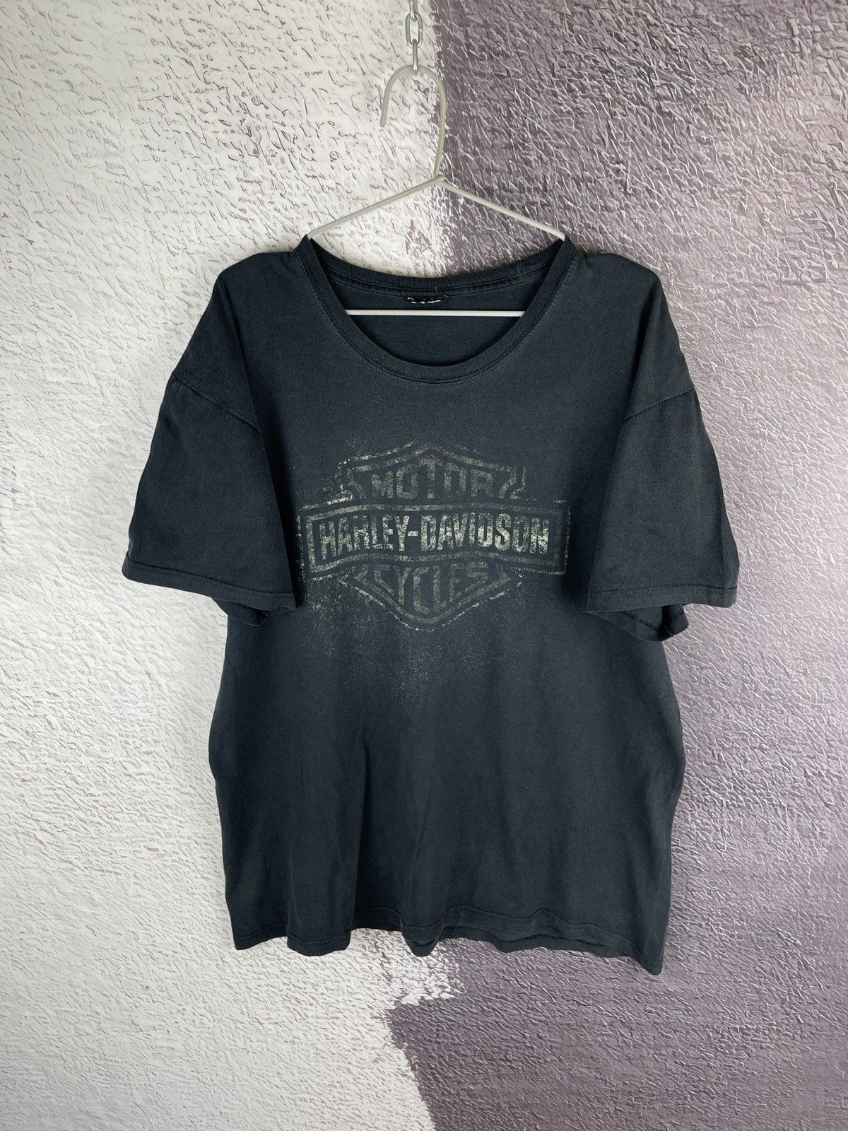 Harley Davidson Harley Davidson Switzerland trashed distressed big logo tee Size US XXL / EU 58 / 5 - 1 Thumbnail