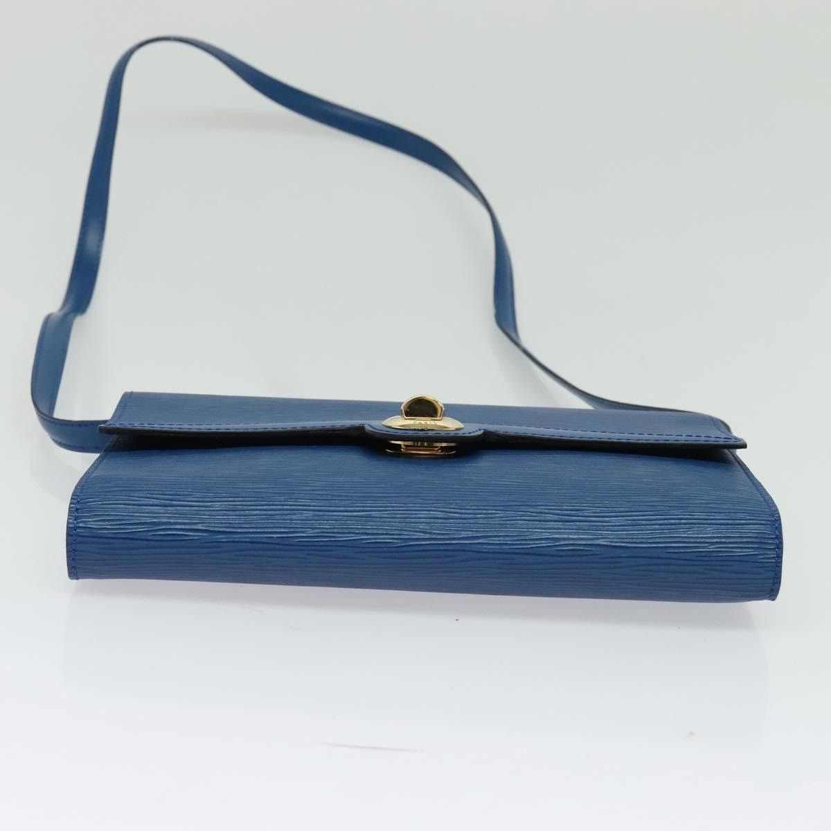 Louis Vuitton LOUIS VUITTON Epi Pochette Arche Shoulder Bag Blue M52575 Size ONE SIZE - 5 Thumbnail
