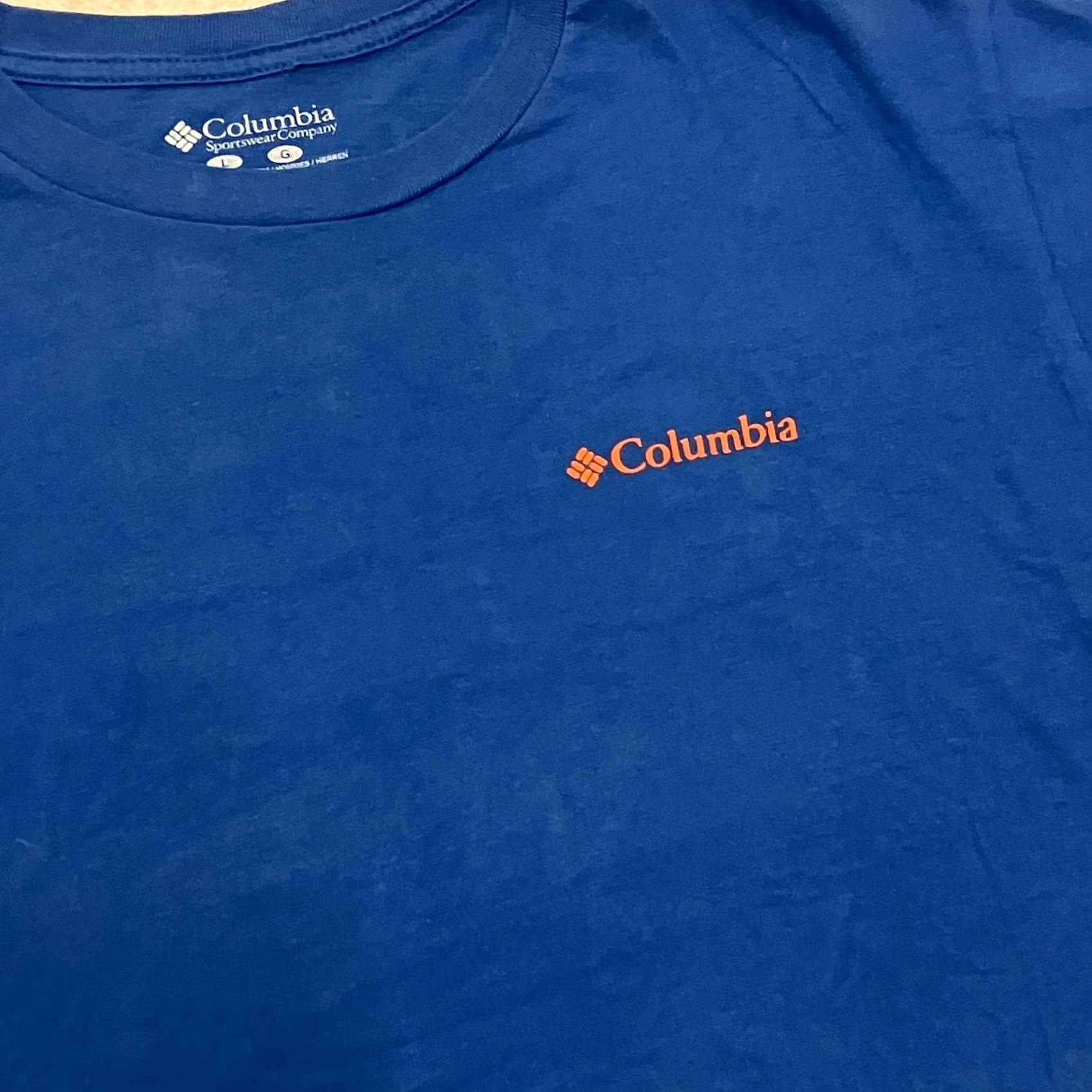 Vintage Columbia Shirt Mens Large Blue Compass Graphic Outdoor Hiking Tee T Size US L / EU 52-54 / 3 - 2 Thumbnail