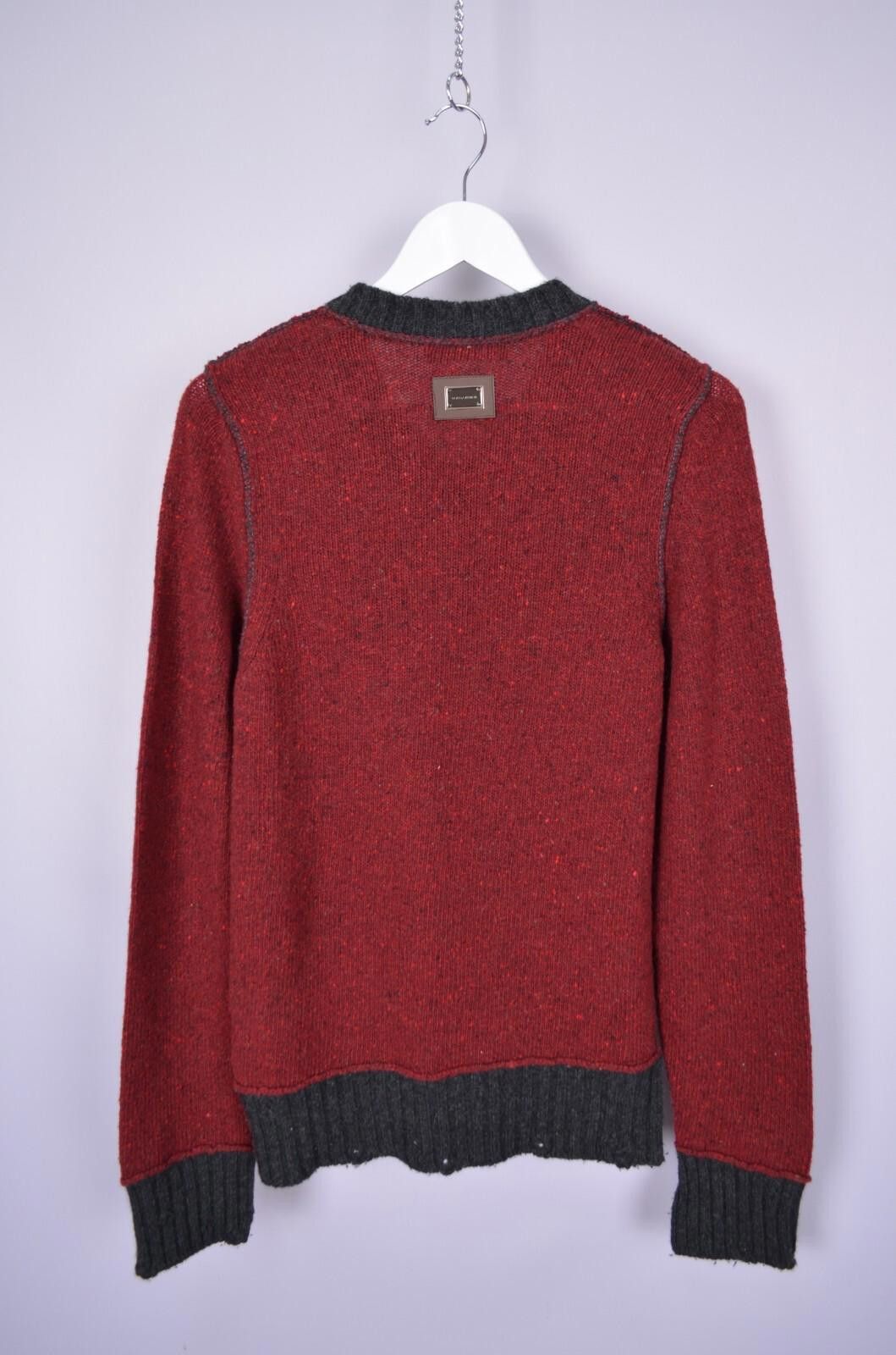 Dolce & Gabbana Dolce & Gabbana Mens V Neck Knit Red Wool Sweater Size 46 S Size US S / EU 44-46 / 1 - 12 Thumbnail