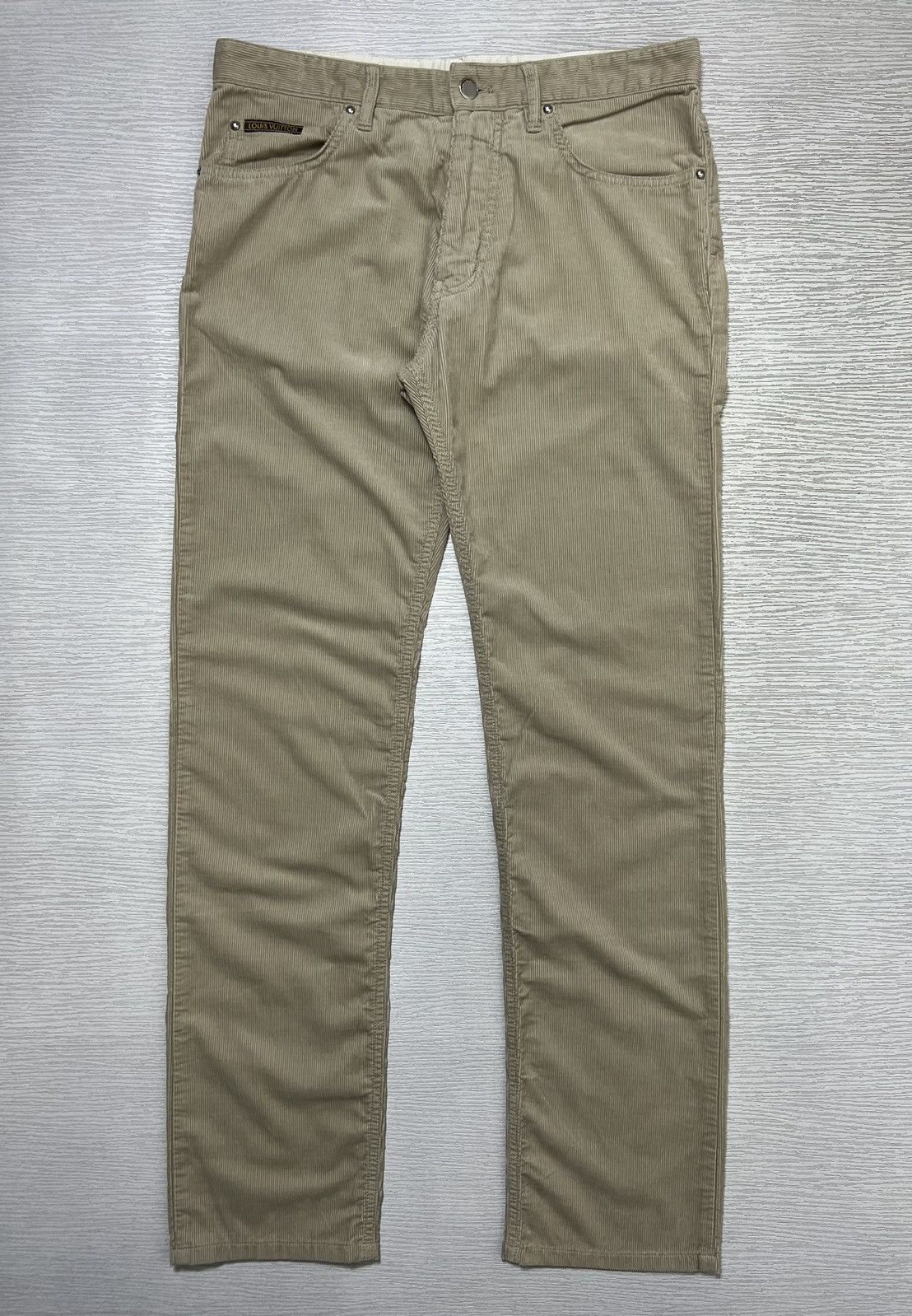 Louis Vuitton Louis Vuitton - “Gaston V” Slim Corduroy Trouser Size US 30 / EU 46 - 2 Thumbnail