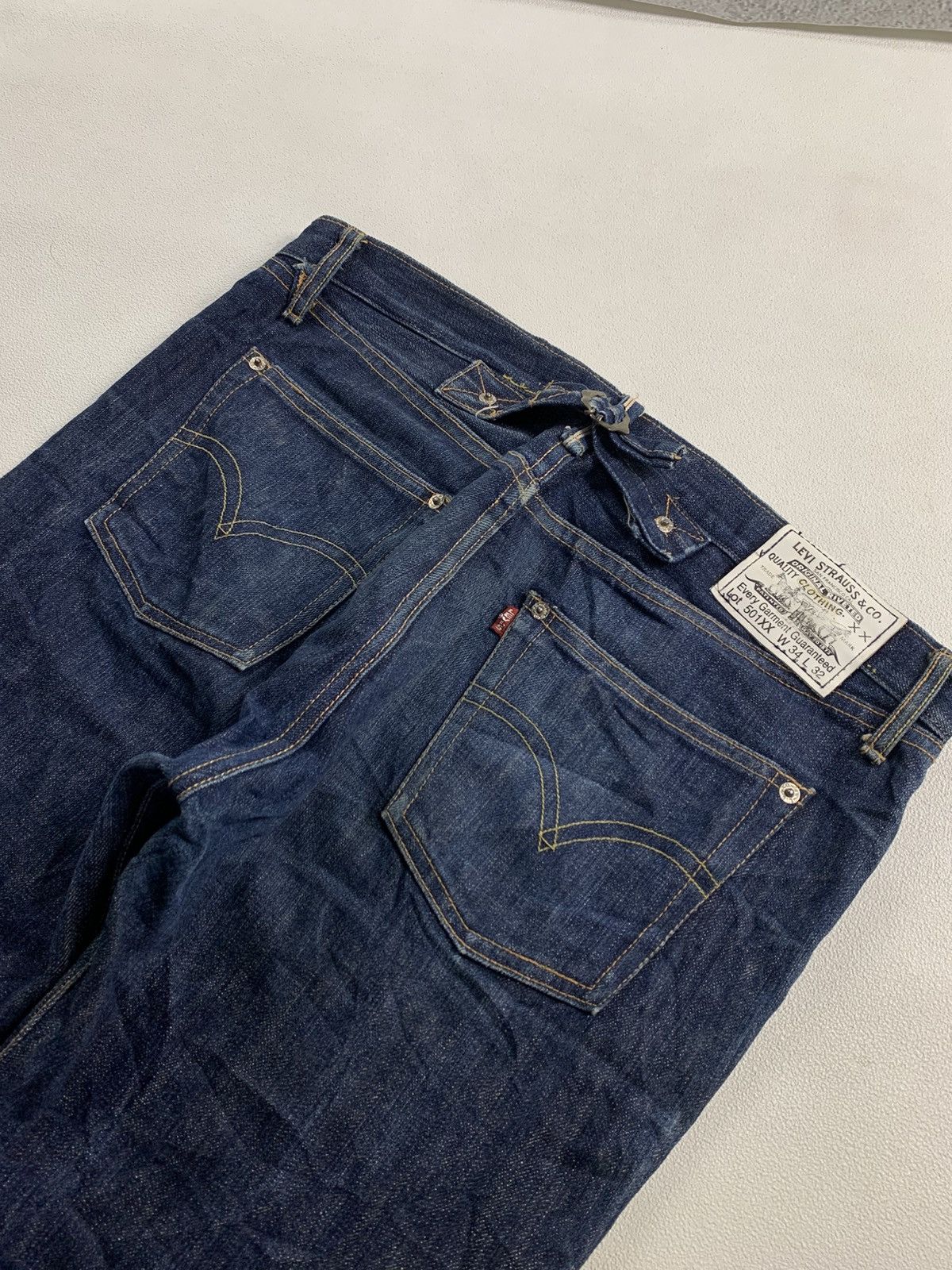 Levi's Vintage Clothing Levis 501XX Big E BuckleBack Jeans pants Size US 34 / EU 50 - 4 Thumbnail