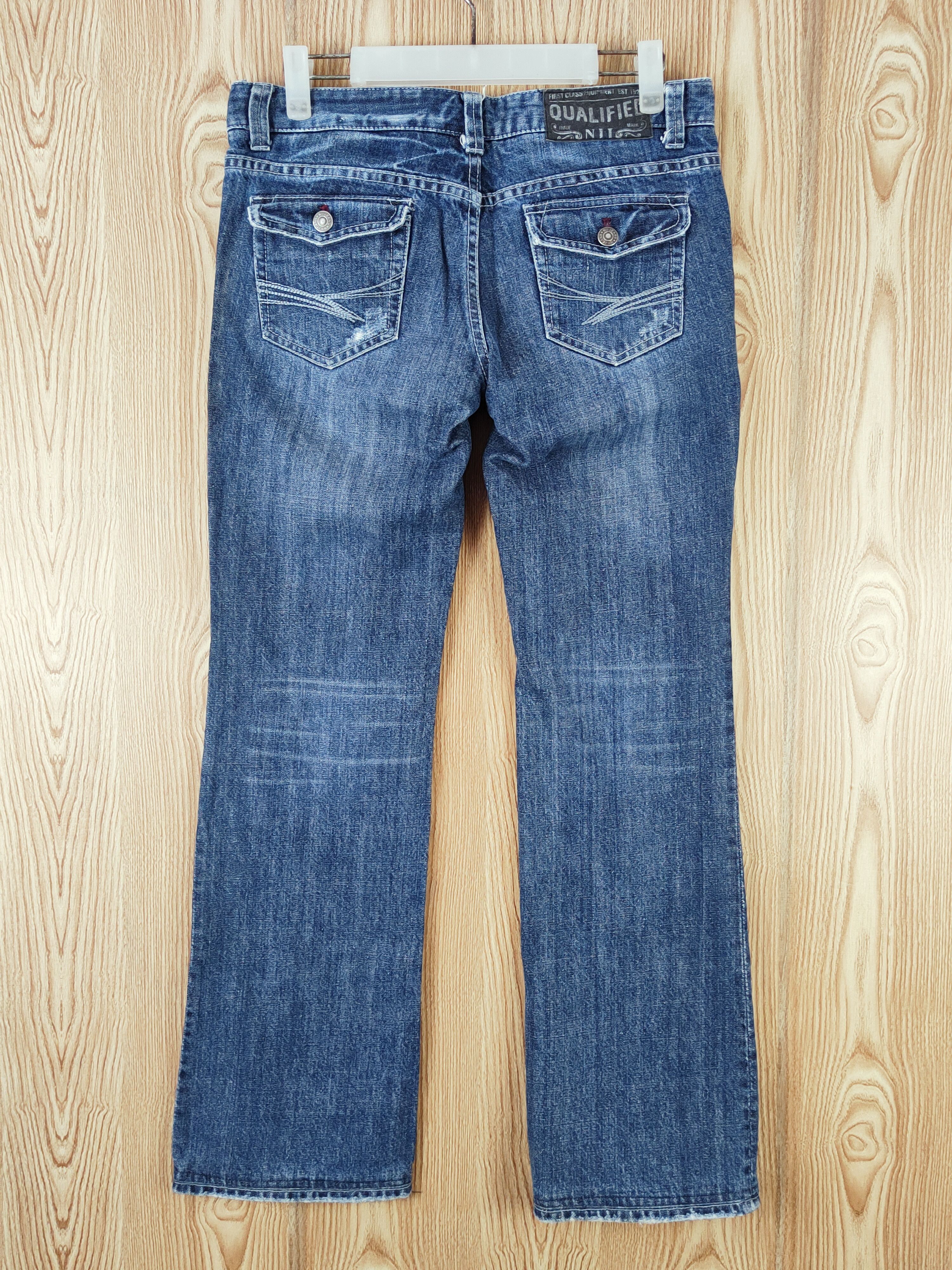 Japanese Brand × Vintage Nii Blue Distressed Ripped Jeans #W891 Size 29" - 8 Thumbnail