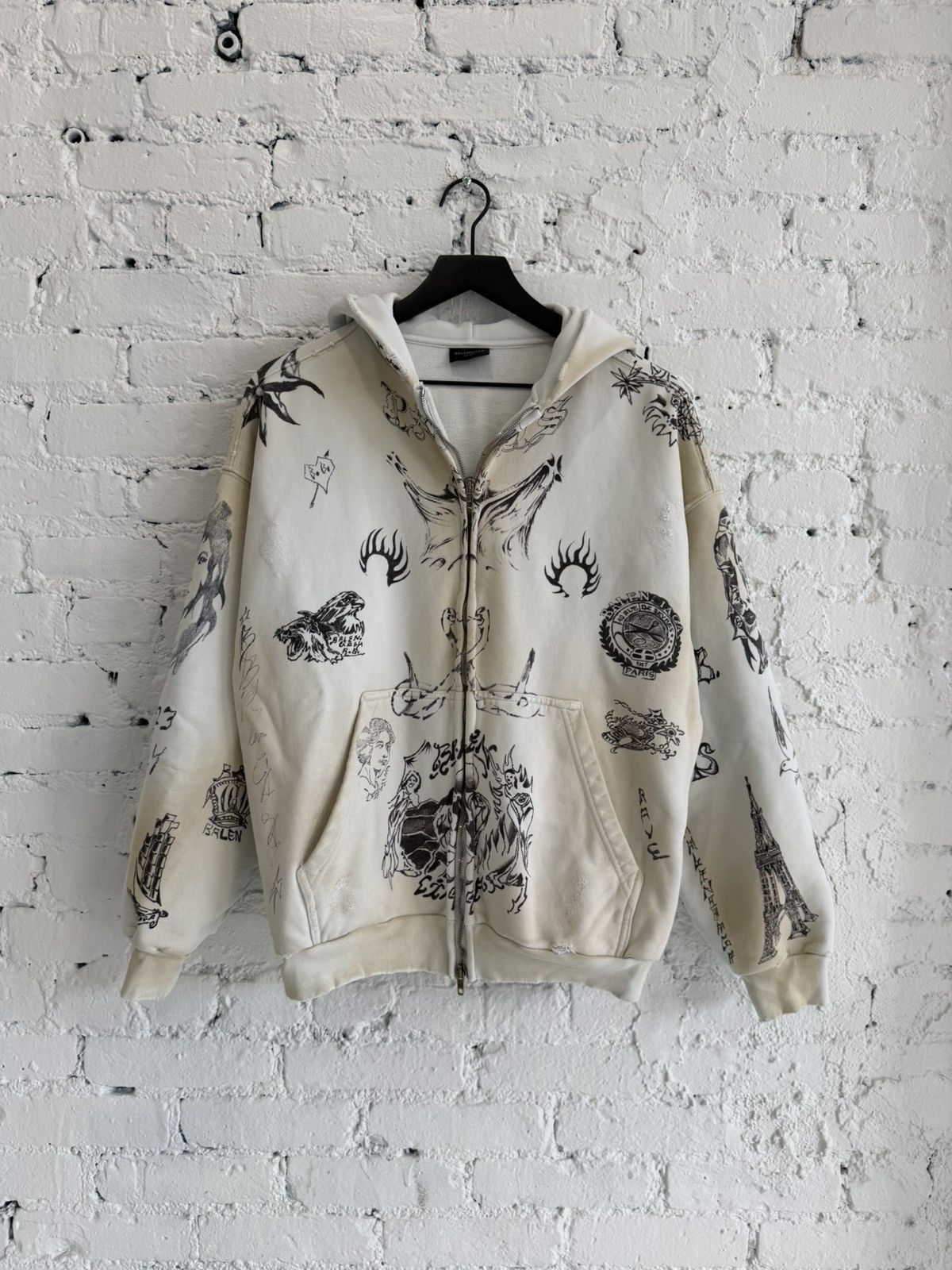 Balenciaga BALENCIAGA ‘TATTOO’ ZIP Size US XS / EU 42 / 0 - 1 Thumbnail