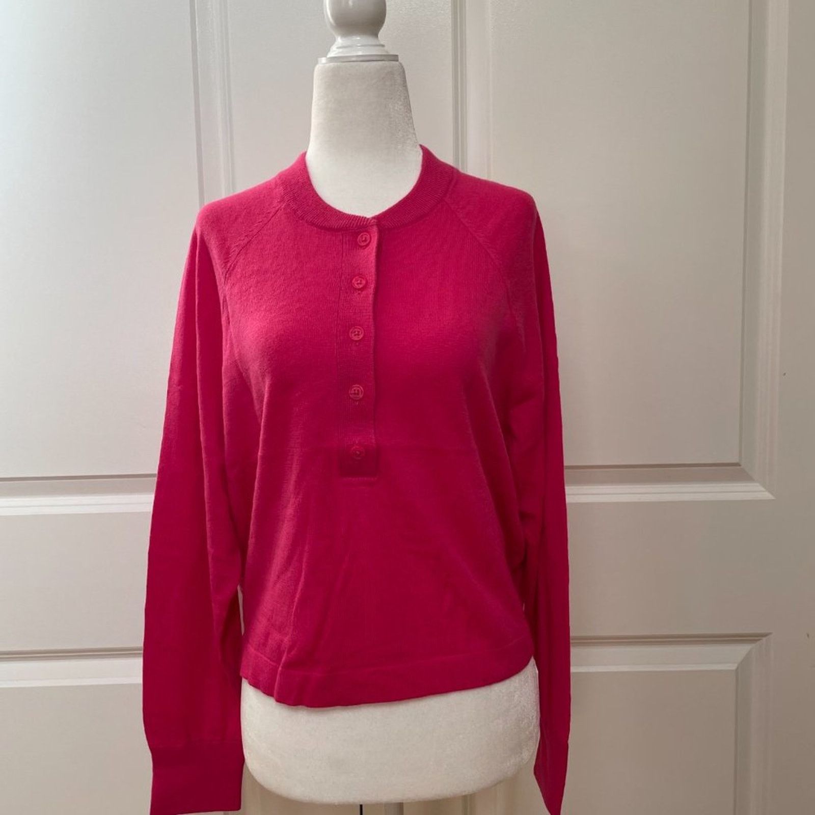 360Cashmere Lennox Henley Cotton/Cashmere Sweater from 360 Cashmere Size S / US 4 / IT 40 - 1 Thumbnail