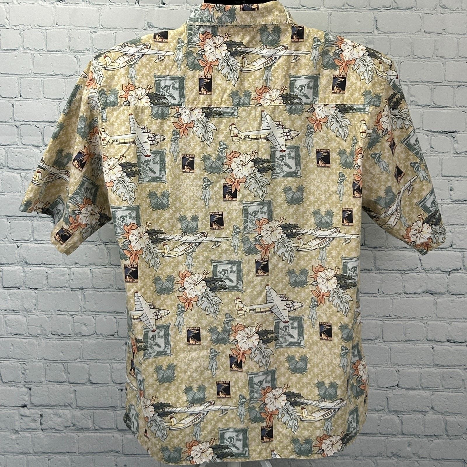 Ocean Pacific Vintage 90s OP Ocean Pacific PanAir Hawaiian Shirt Beige M Size US M / EU 48-50 / 2 - 3 Thumbnail