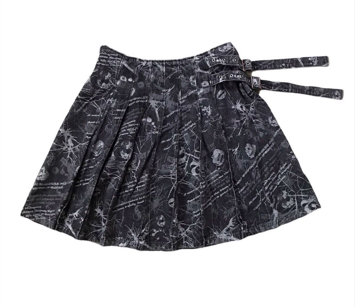 Hysteric Glamour × Japanese Brand × Vintage 💥FinalDrop💥Vintage Ba-tsu Studio Gothic Punk Skirt Size 28" / US 6 / IT 42 - 1 Thumbnail