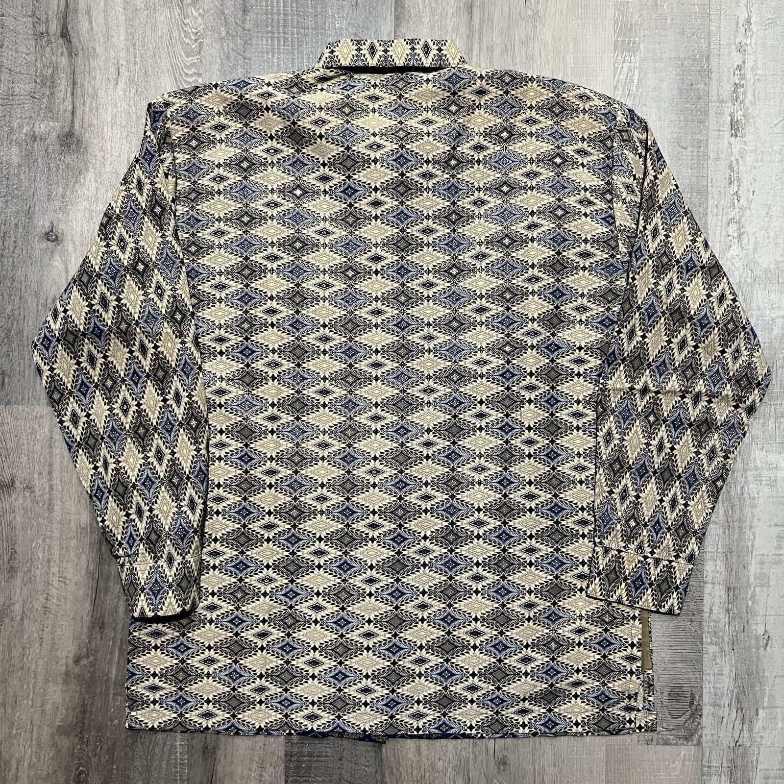 Vintage Vintage Fine Silk Batik Art Geometric Button Down Shirt L Size US M / EU 48-50 / 2 - 2 Thumbnail