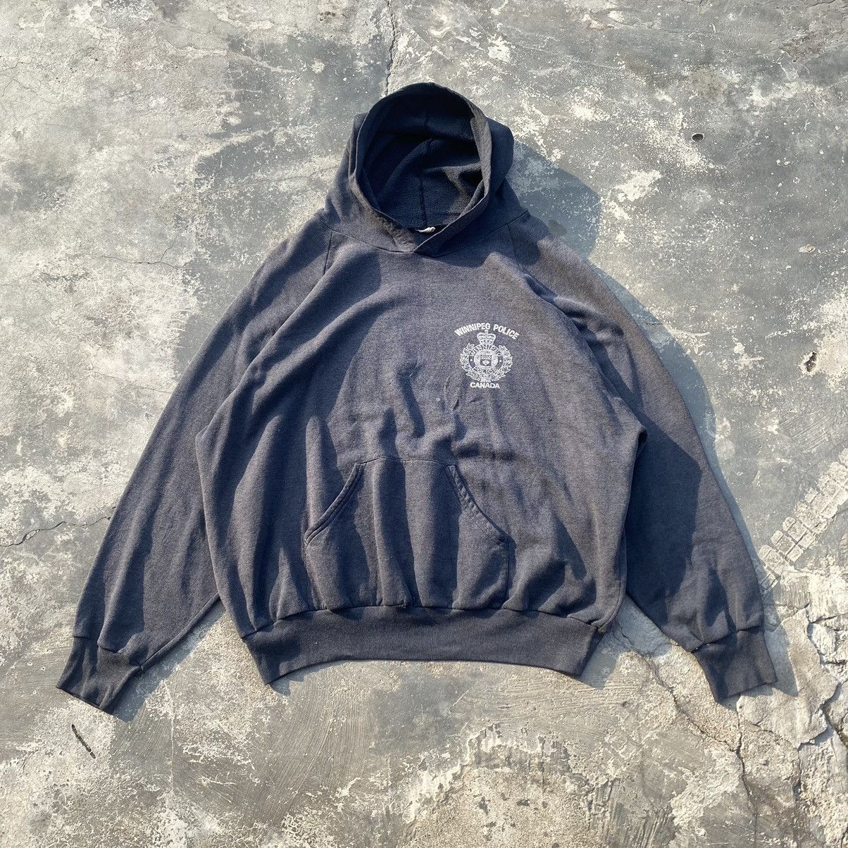 Vintage 80s Winnipeg Police Canada paperthin faded SB003 Size US XL / EU 56 / 4 - 1 Thumbnail