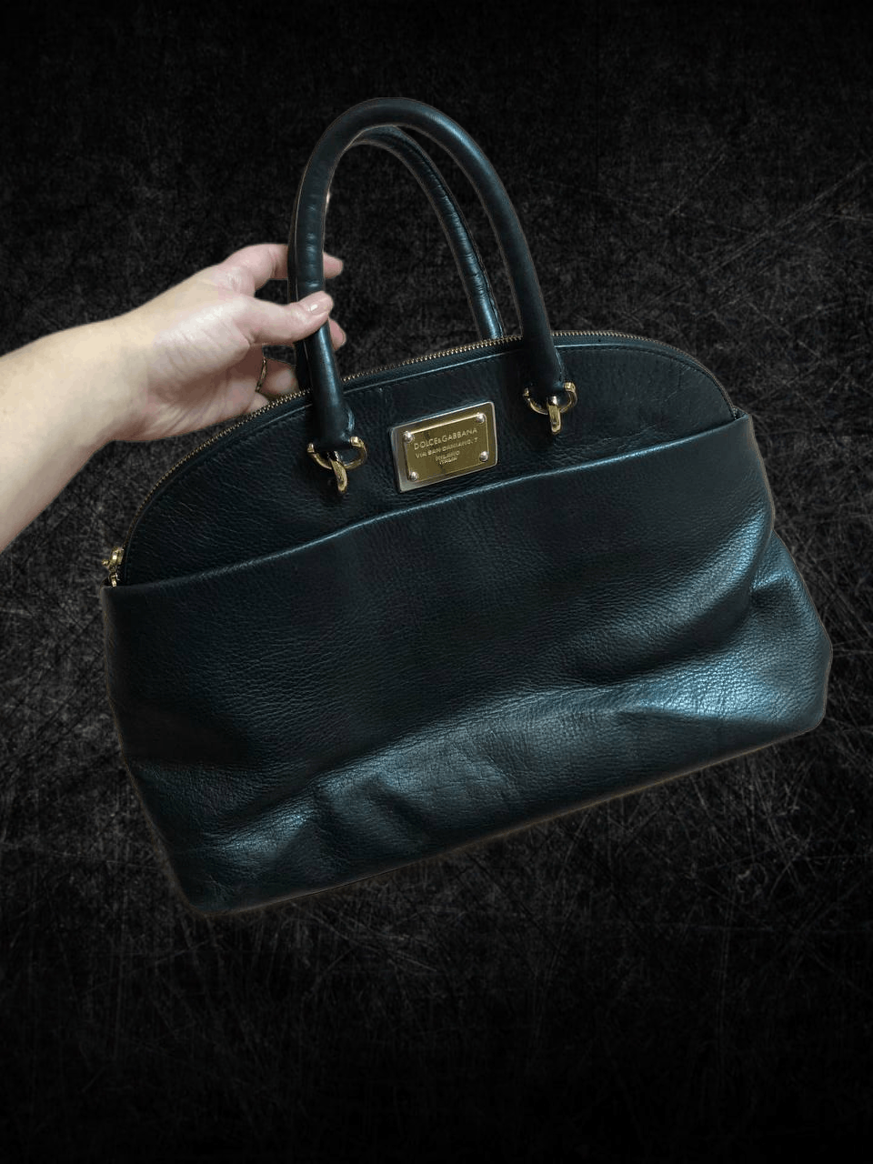 Dolce & Gabbana LUXURY DOLCE&GABBANA Black Leather Handbag Size ONE SIZE - 1 Thumbnail