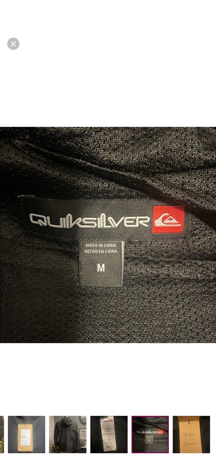 Quiksilver Quicksilver black windbreaker Size US M / EU 48-50 / 2 - 8 Thumbnail